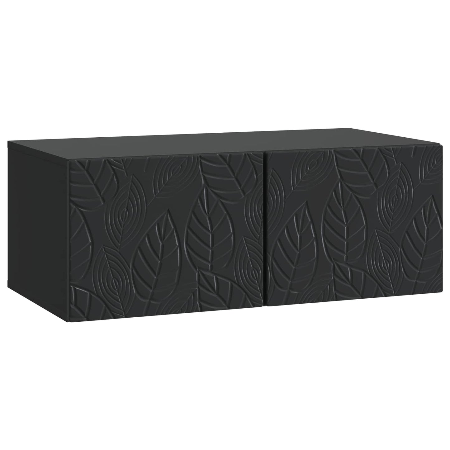 Wall-Mounted TV Cabinet 59.5 x 41 x 30 cm Black Engineered Wood