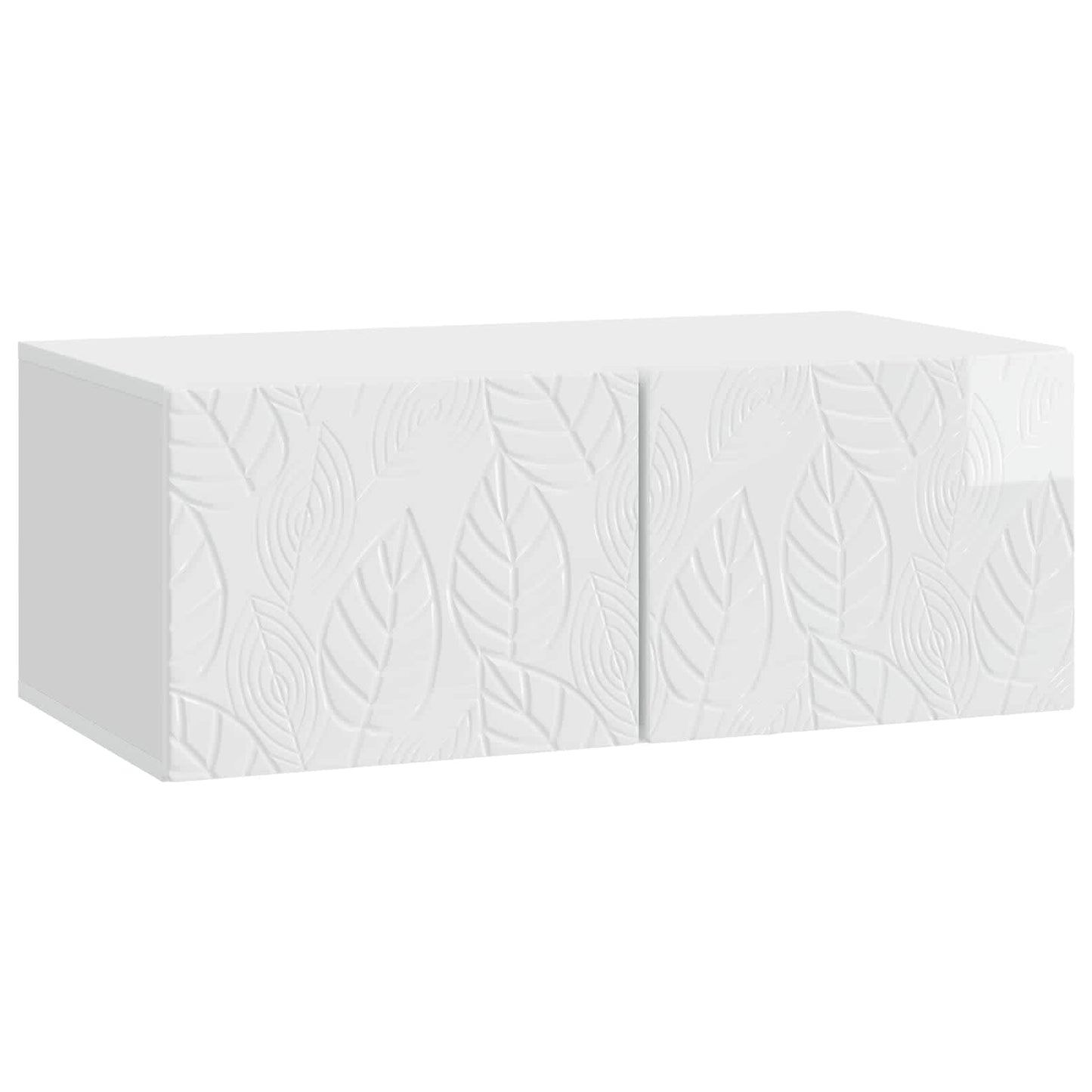 Wall-Mounted TV Cabinet 59.5 x 41 x 30 cm High Gloss White
