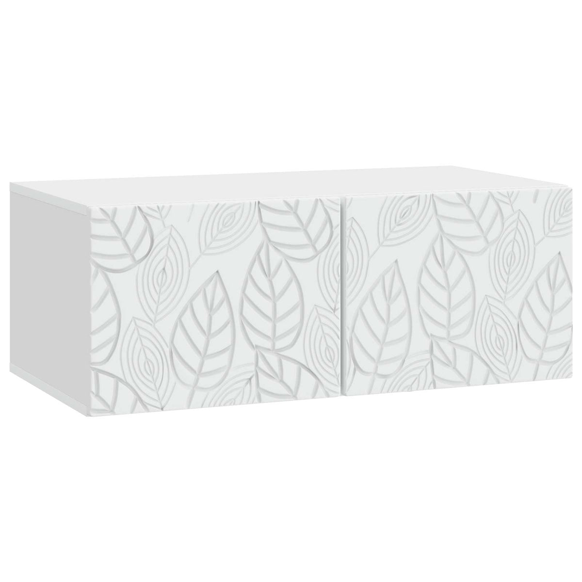 Wall-Mounted TV Cabinet 98 x 31 cm White Engineered Wood