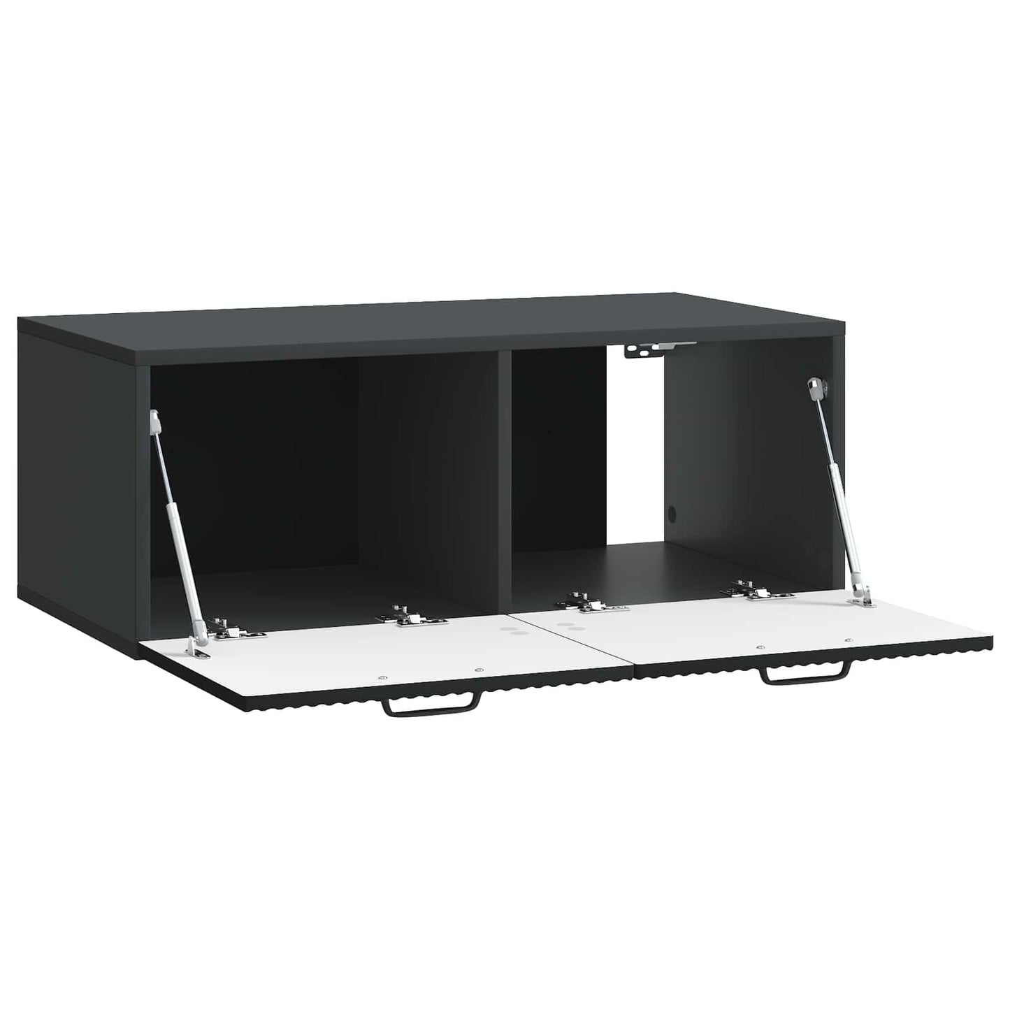 Wall-Mounted TV Cabinet Black 78.5 x 41 x 30 cm Engineered Wood