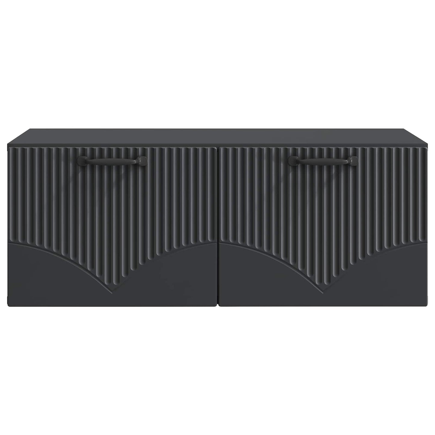 Wall-Mounted TV Cabinet Black 78.5 x 41 x 30 cm Engineered Wood