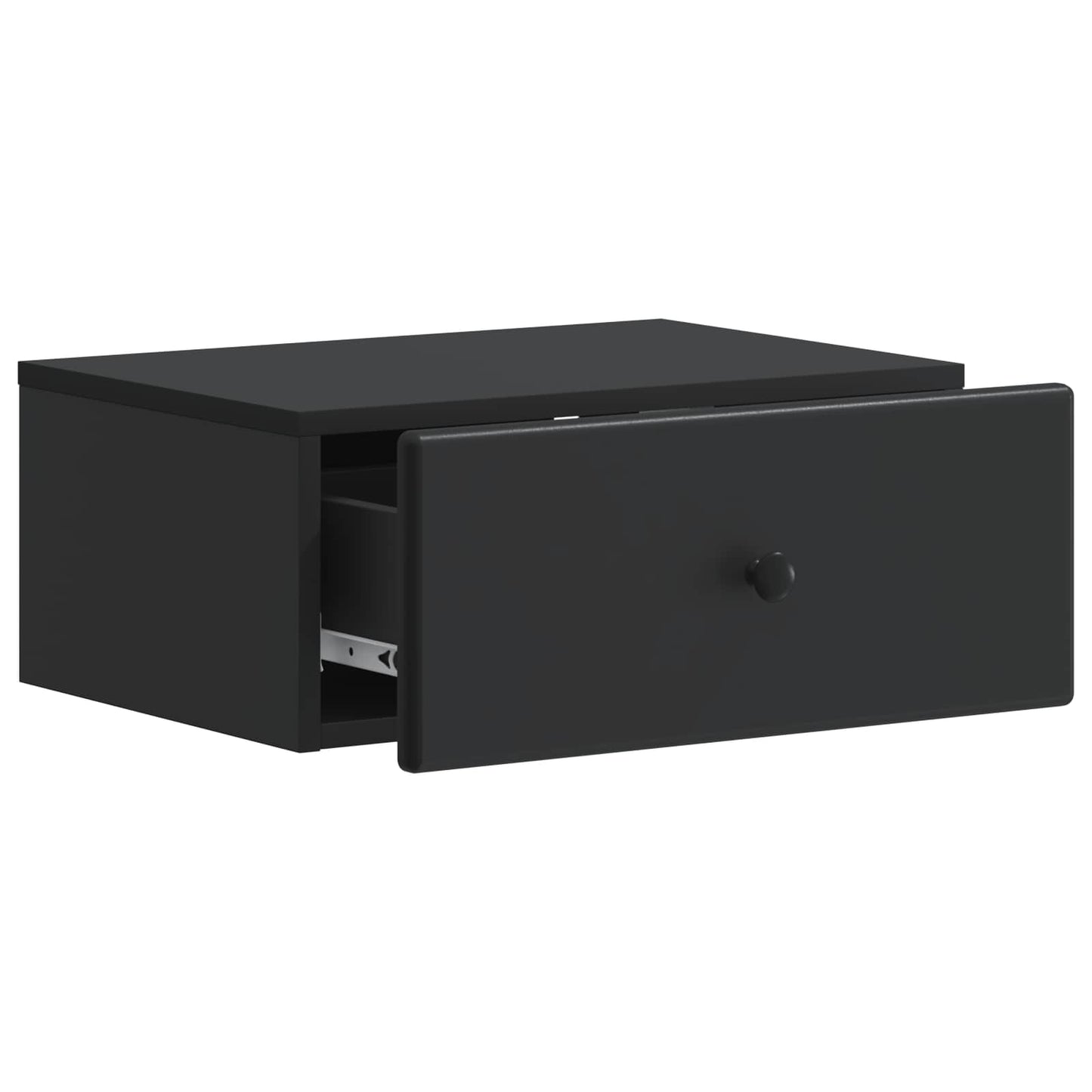 Wall-Mounted Bedside Cabinet 2 pcs Black 49 x 34.5 x 20 cm