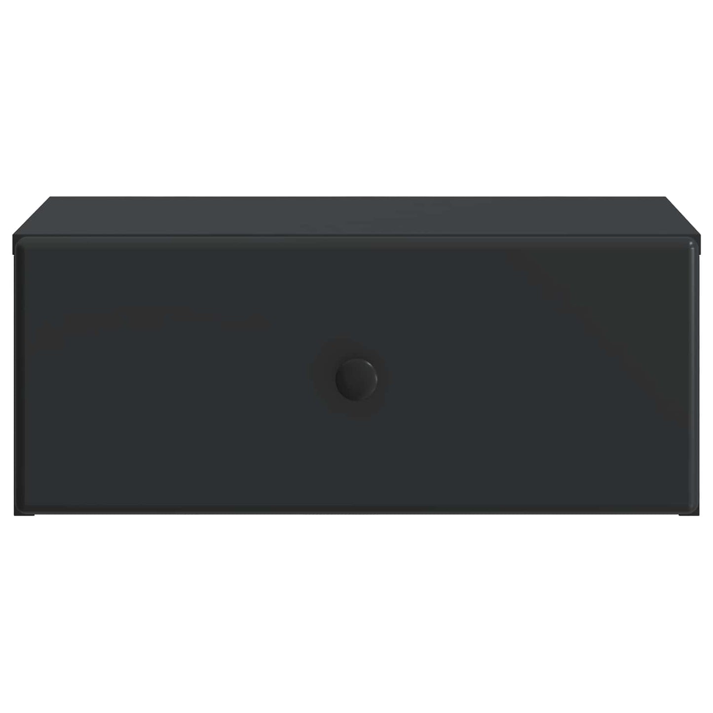 Wall-Mounted Bedside Cabinet 2 pcs Black 49 x 34.5 x 20 cm