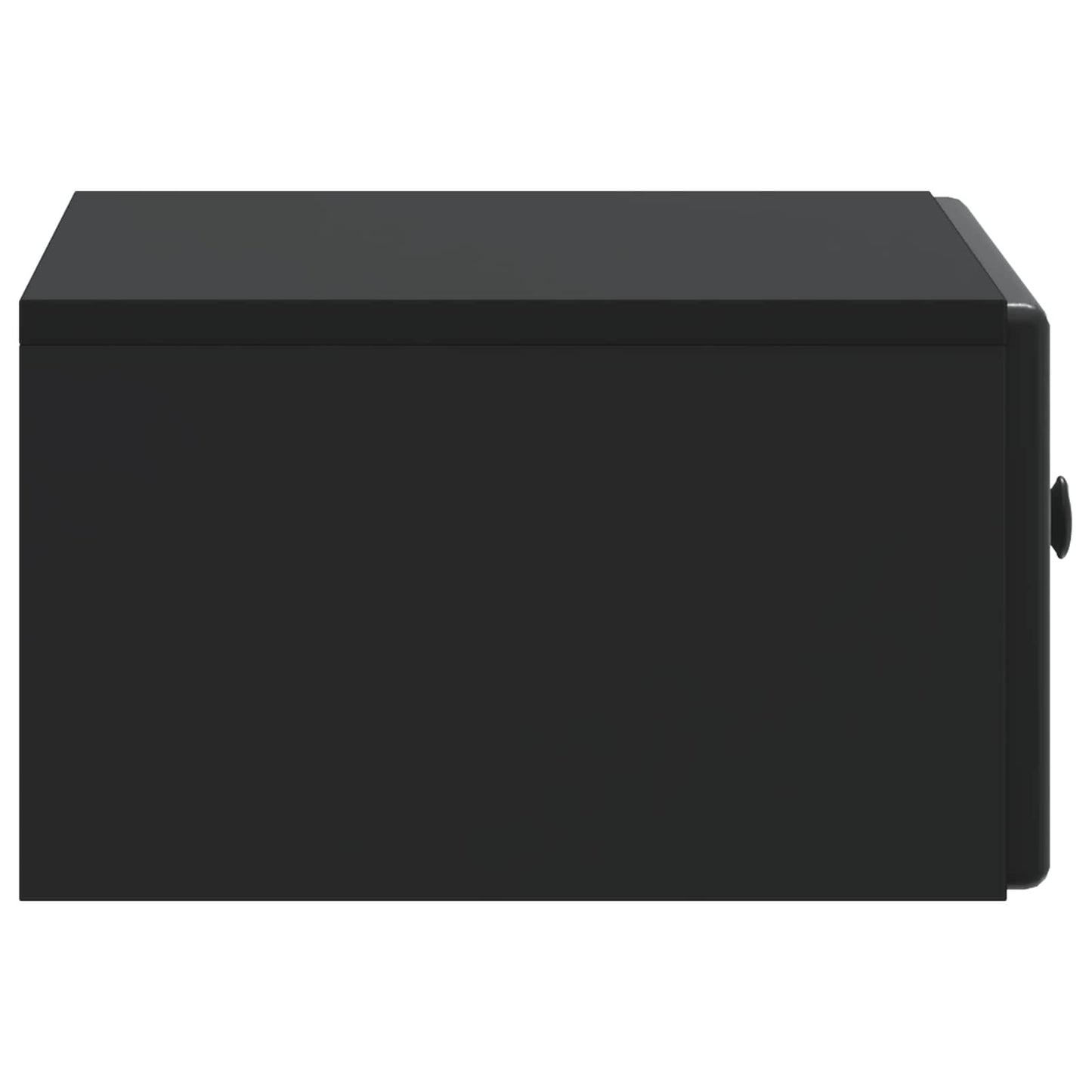 Wall-Mounted Bedside Cabinet 2 pcs Black 49 x 34.5 x 20 cm
