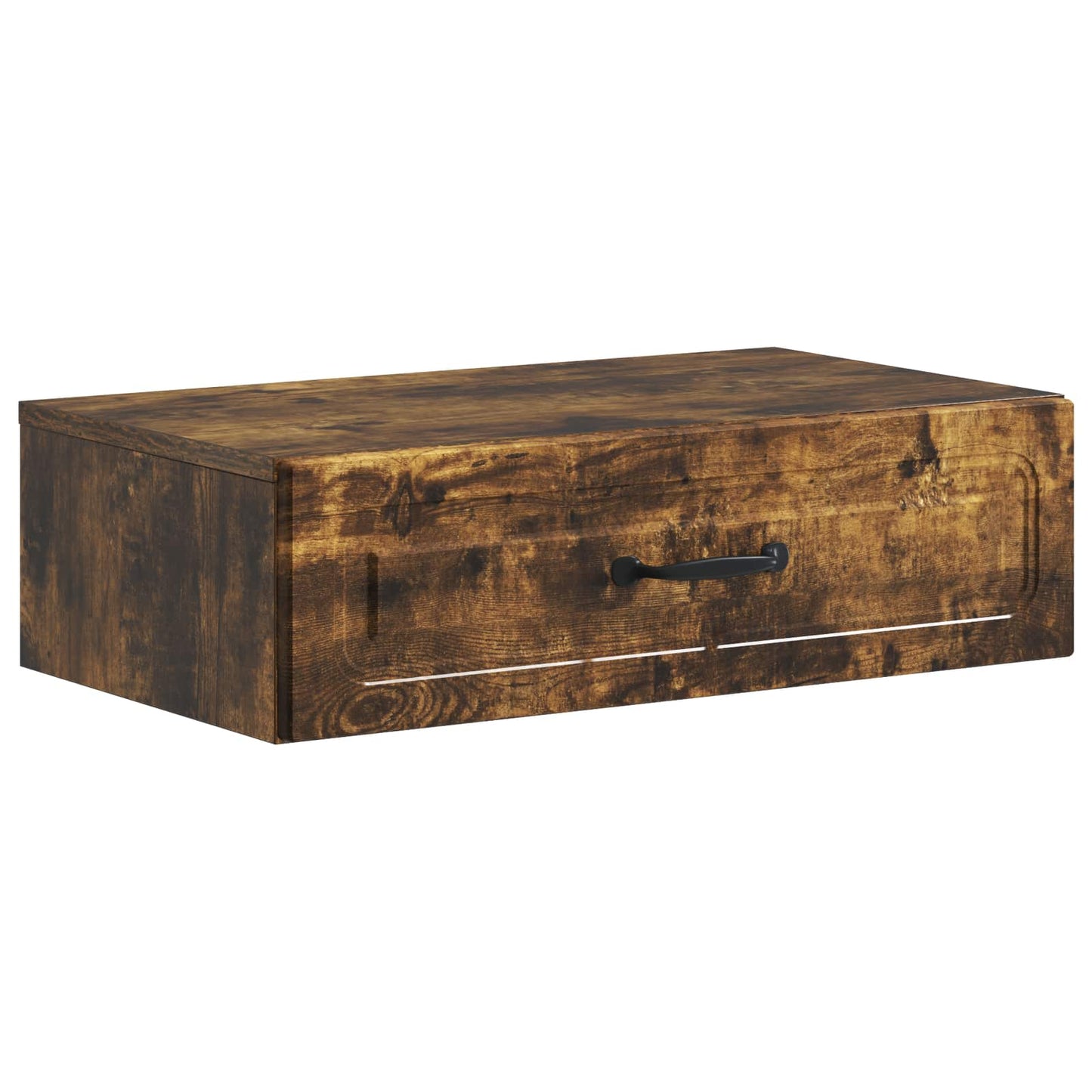 Wall-Mounted Side Table Smoked Oak 59 x 34.5 x 17 cm
