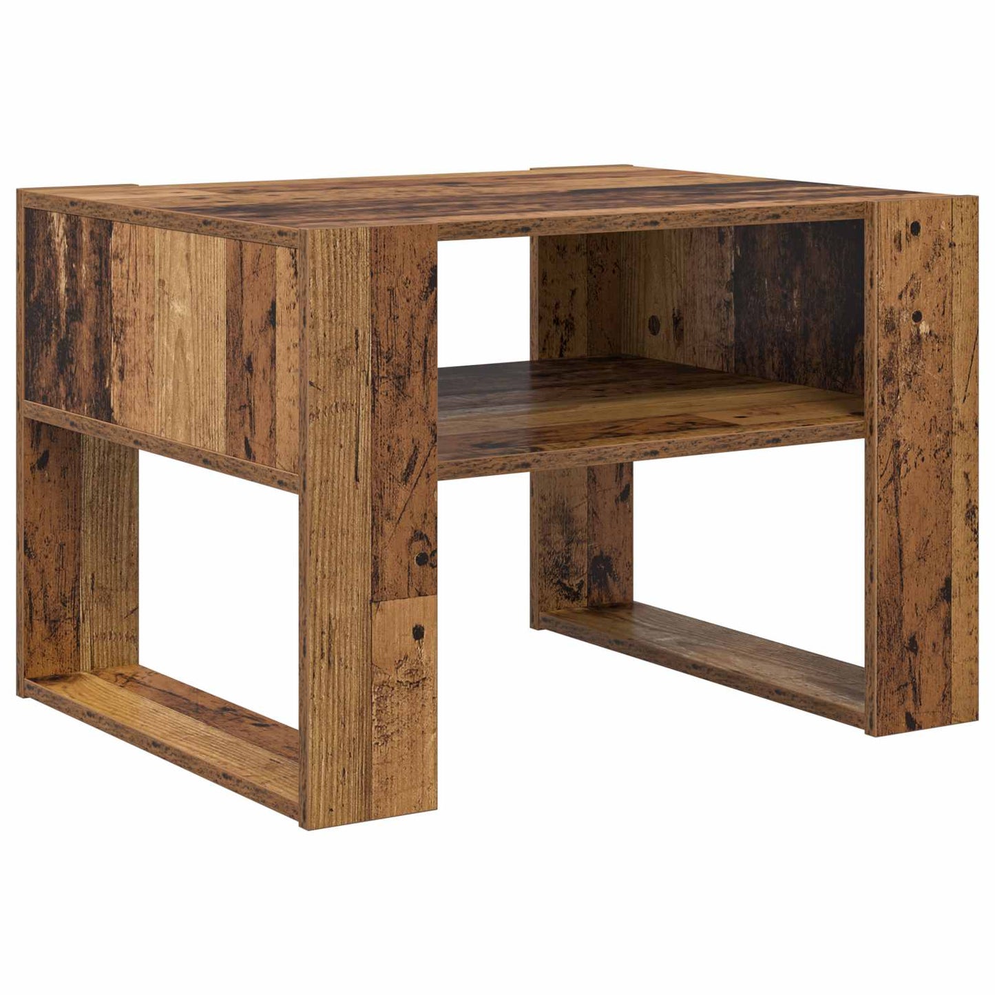 Coffee Table Old Wood 66 x 53 x 45 cm Engineered Wood