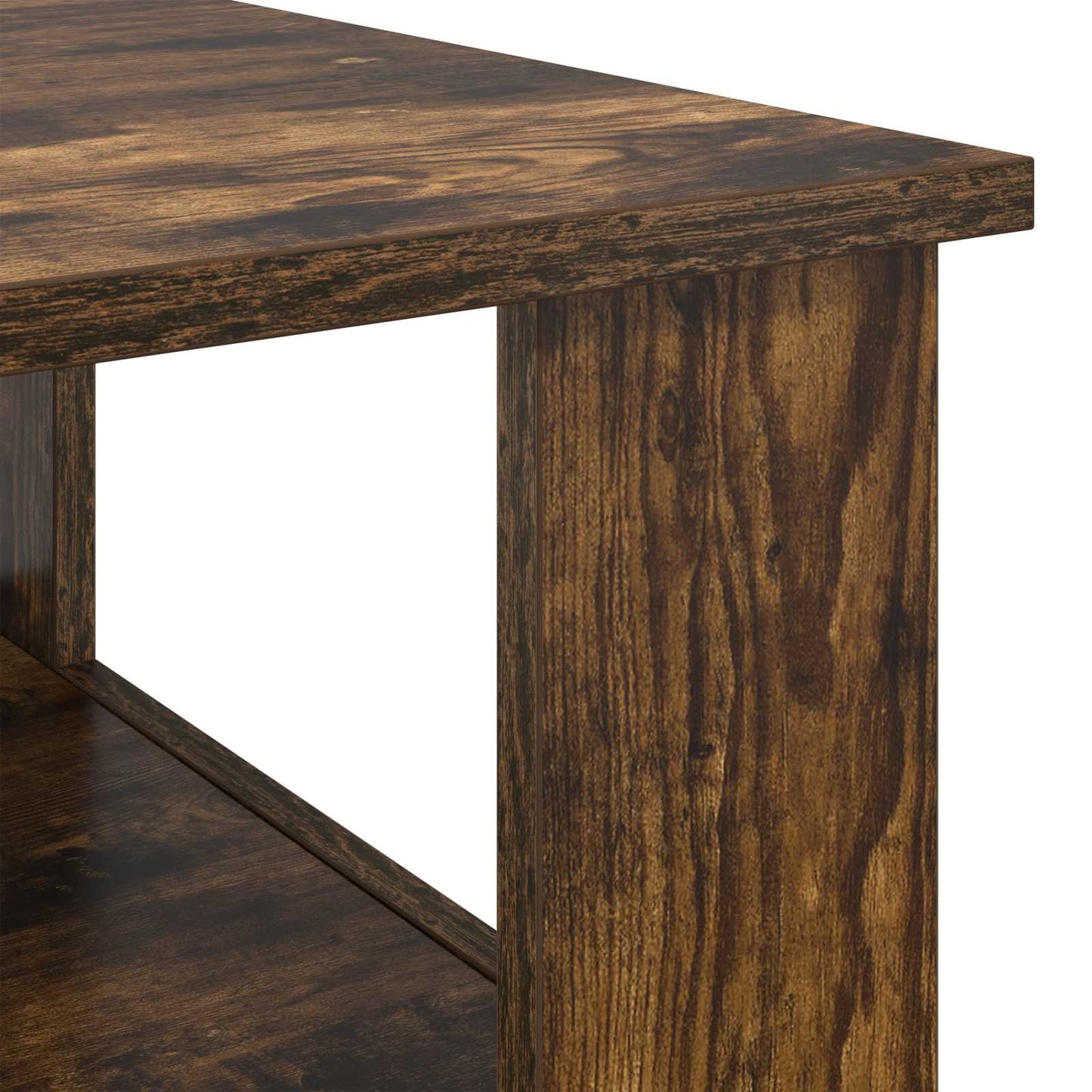 Coffee Table Smoked Oak 57 x 55 x 45 cm Engineered Wood