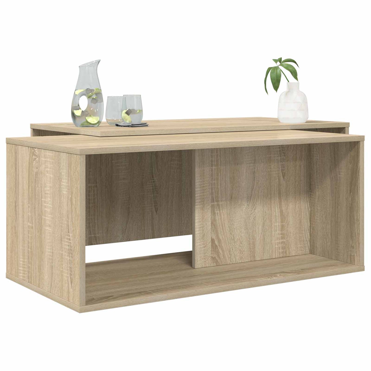 Coffee Table Set 2 pcs Sonoma Oak 90 x 48 x 40 cm