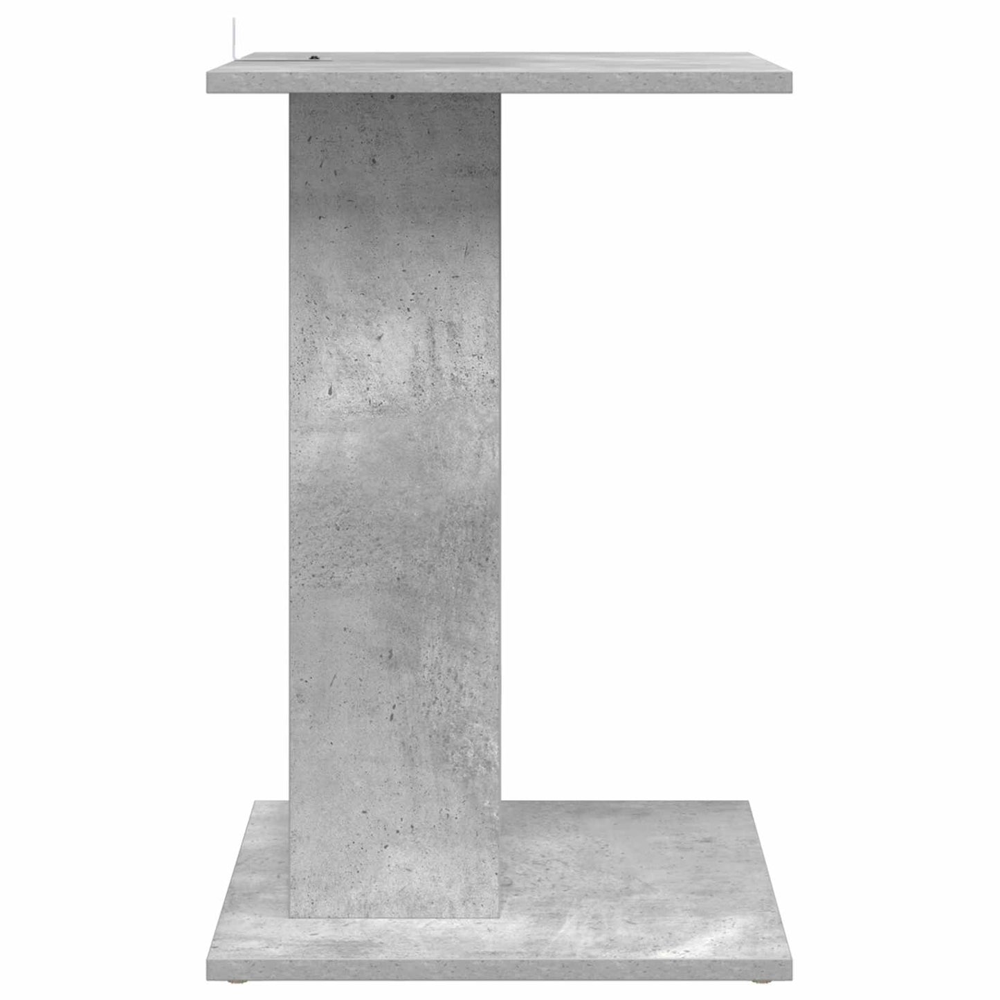 Side Table Concrete Grey 45 x 40 x 62.5 cm Engineered Wood