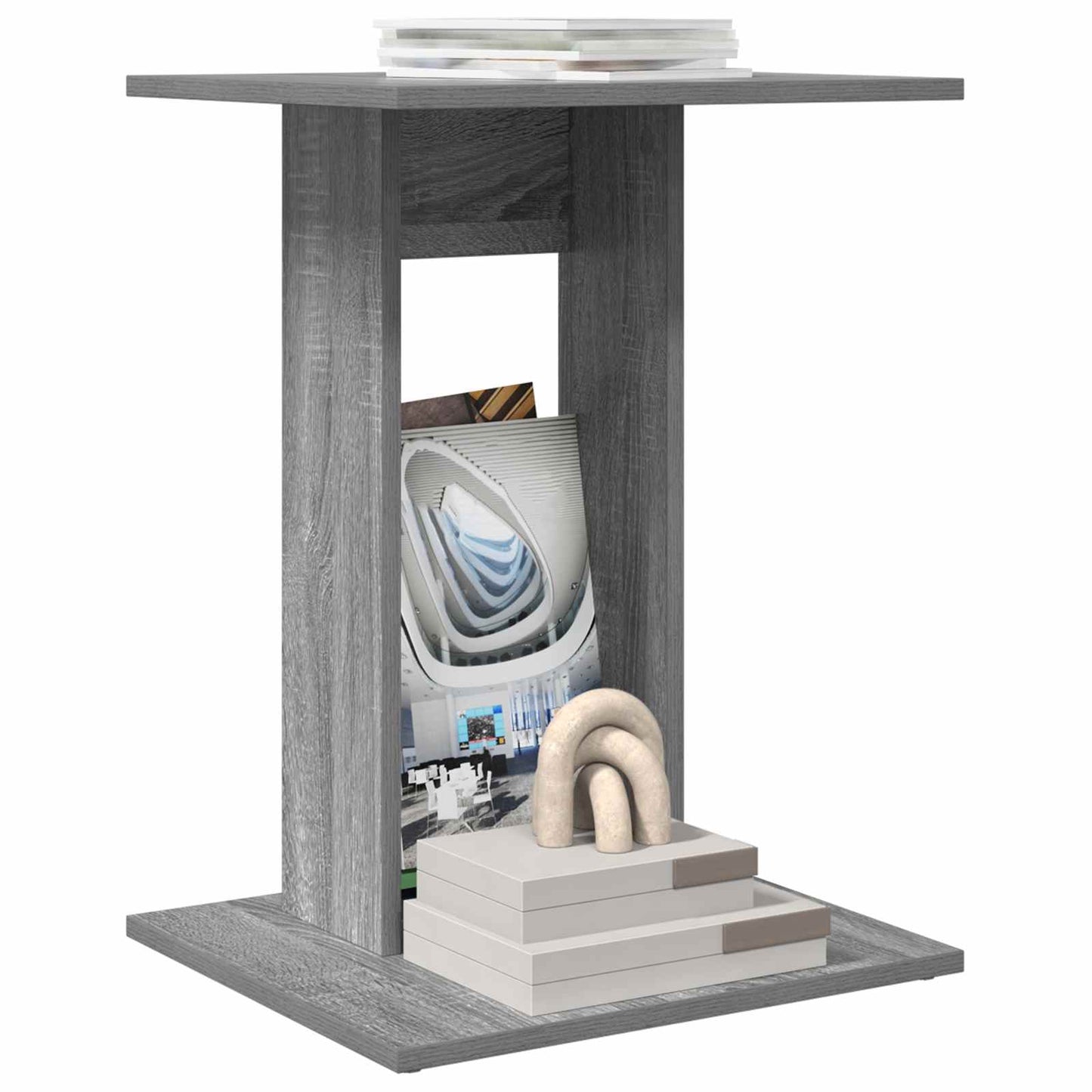 Side Table Grey Sonoma 45 x 40 x 62.5 cm Engineered Wood