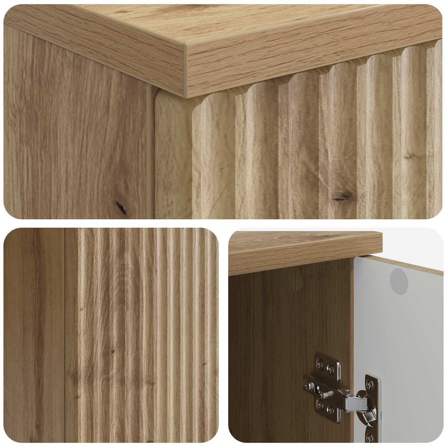Desk Artisan Oak 142.5 x 50 x 75 cm Engineered Wood