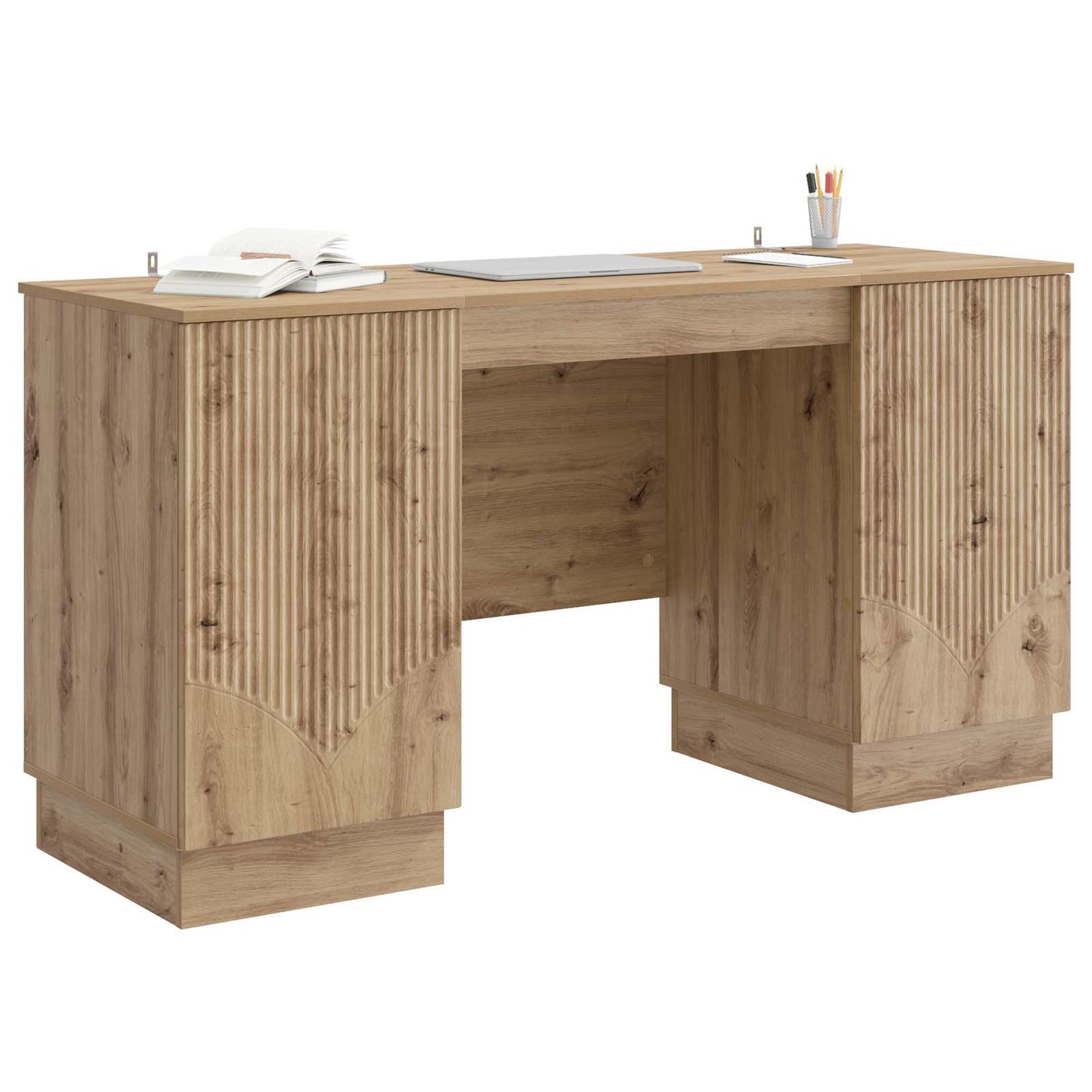 Desk Artisan Oak 142.5 x 50 x 75 cm Engineered Wood