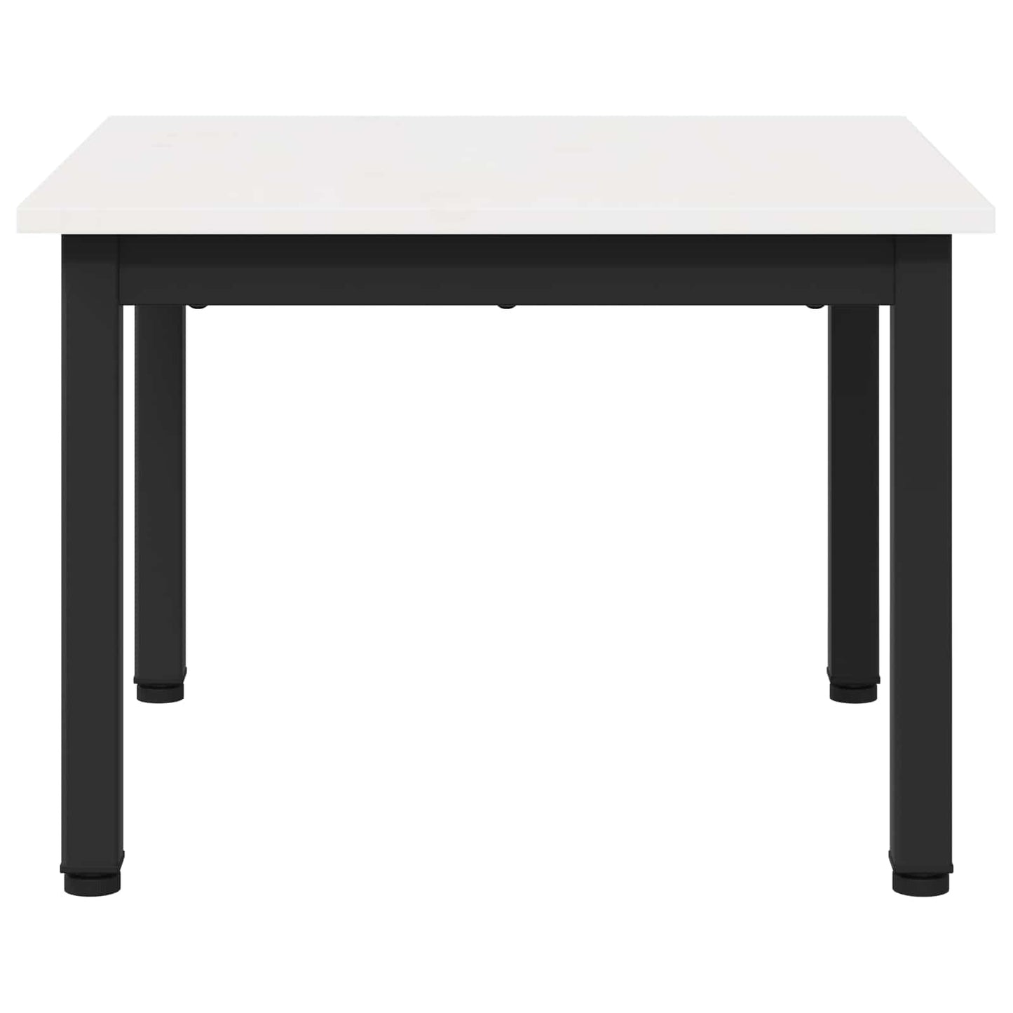 Coffee Table White 50 x 50 x 36 cm Solid Pine Wood