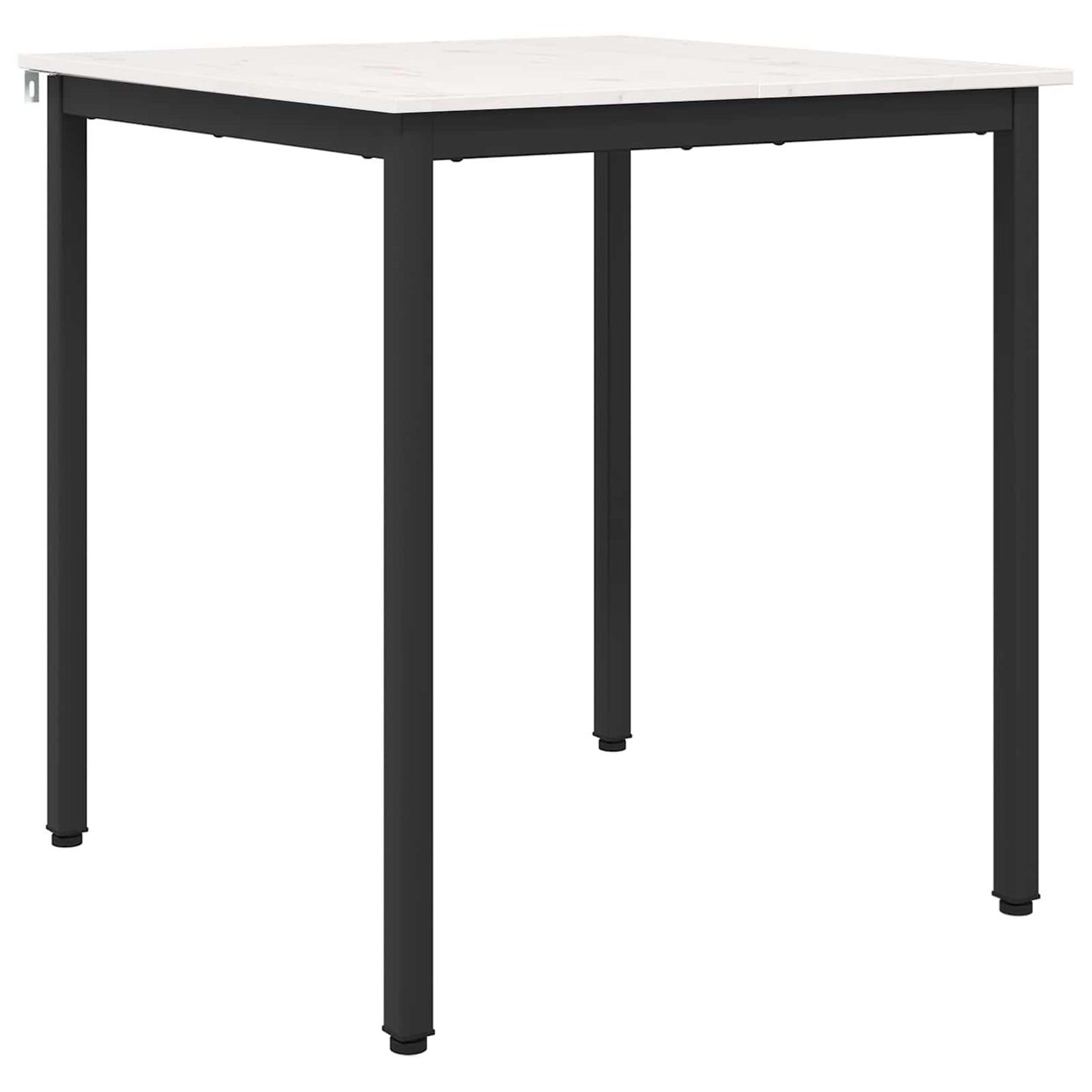 Dining Table White 70 x 70 x 75 cm Solid Pine Wood