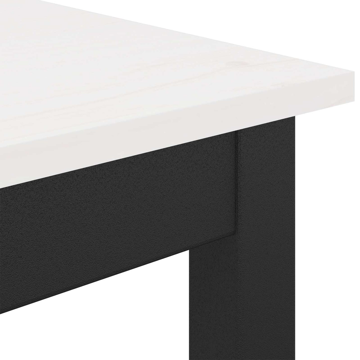 Bar Table White 80 x 80 x 105 cm Solid Pine Wood