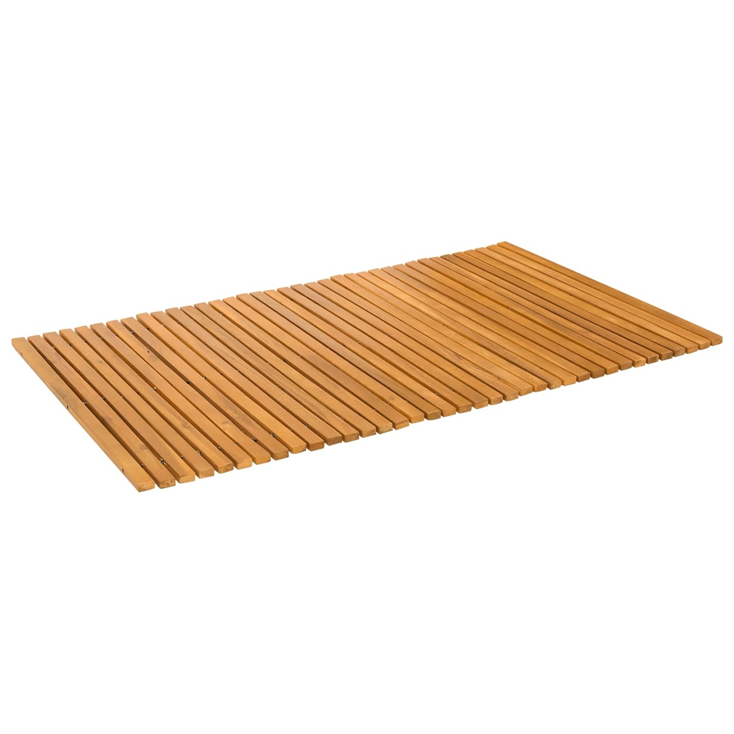 Bath Mat Natural 100 x 60 cm Solid Acacia Wood
