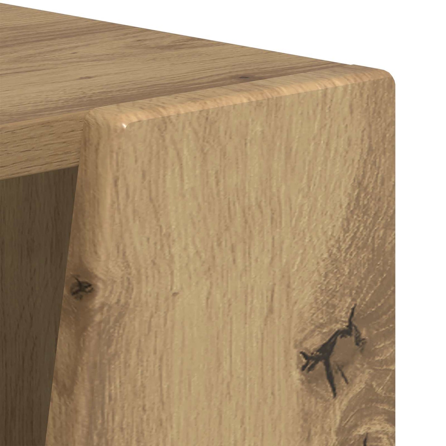 Side Shelf 33 x 32 x 70.5 cm Engineered Wood Artisan Oak