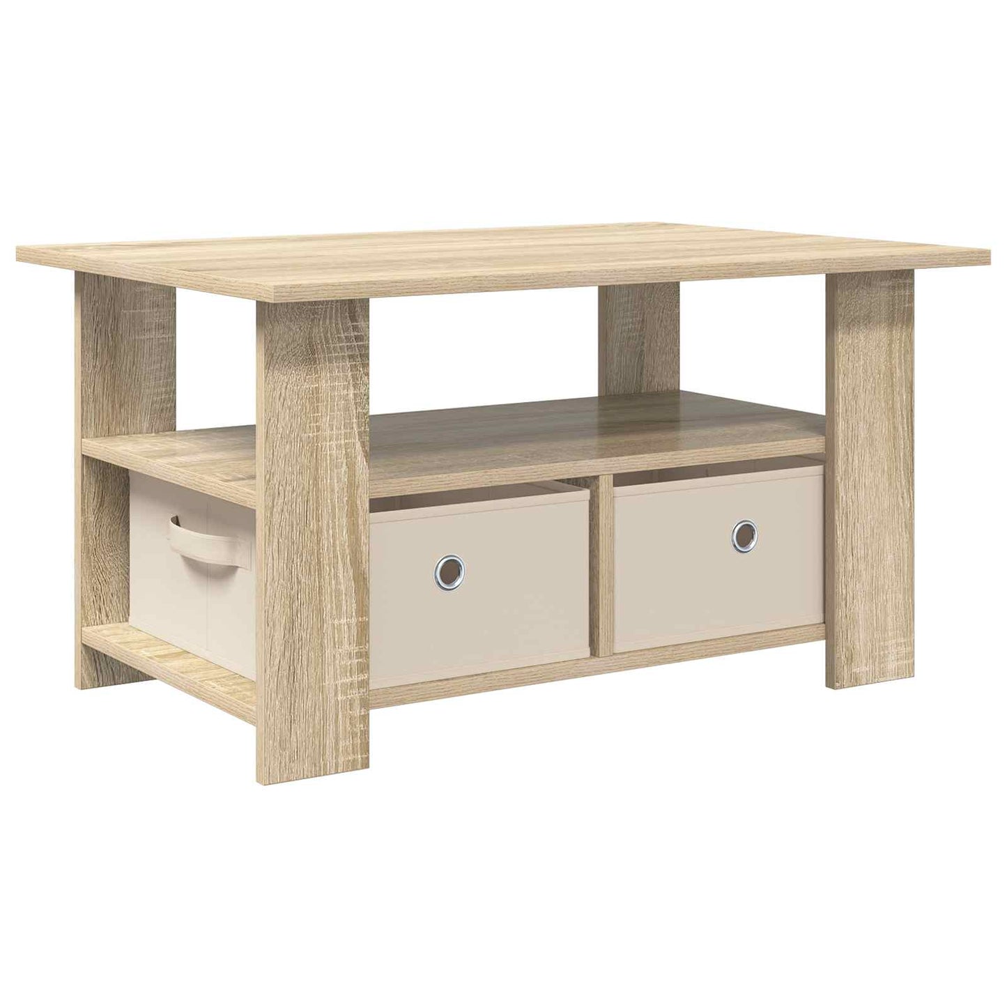 Coffee Table Sonoma Oak 77 x 55 x 42 cm Engineered Wood