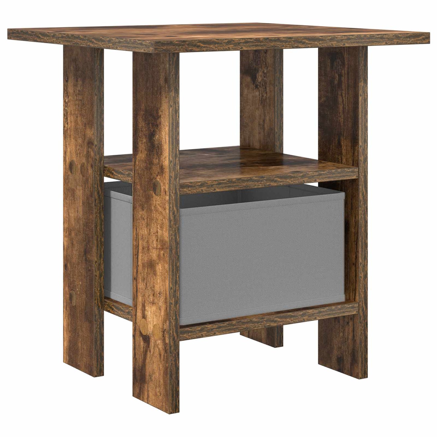Bedside Table Smoked Oak 41 x 40 x 45 cm Engineered Wood