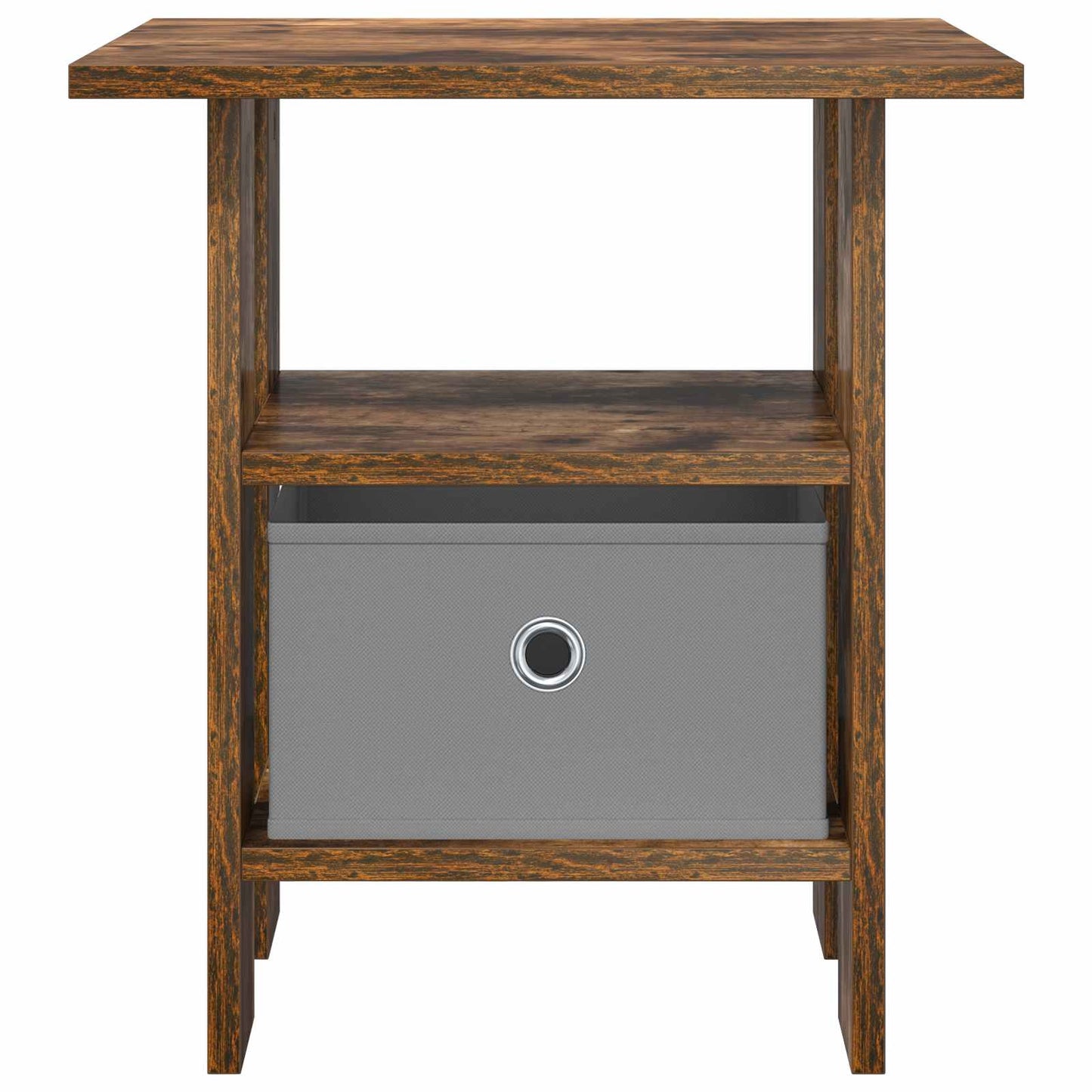 Bedside Table Smoked Oak 41 x 40 x 45 cm Engineered Wood