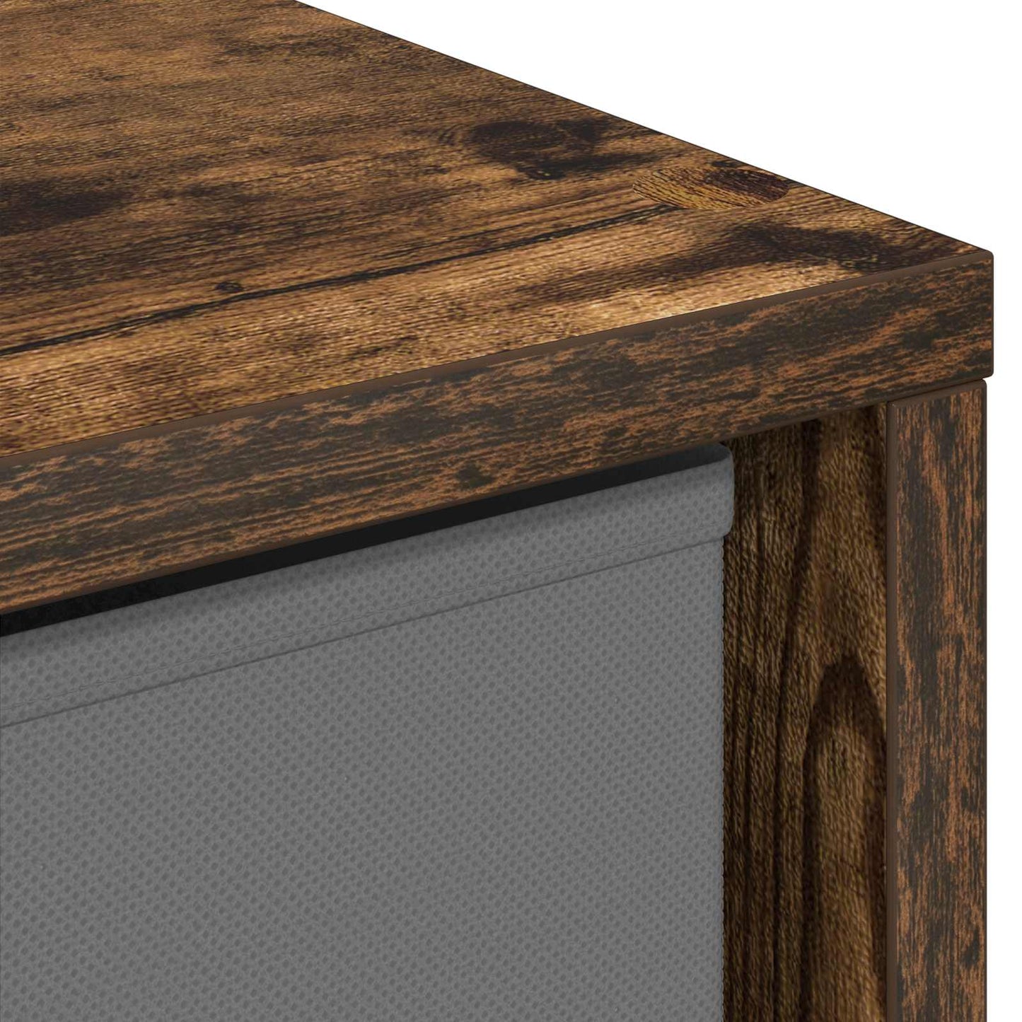 Sideboard with Drawer Smoked Oak 30.5 x 27 x 84.5 cm