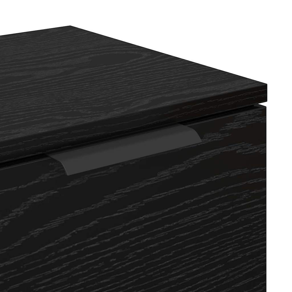 Sideboards 2 pcs Black Oak 60 x 30 x 70 cm Engineered Wood