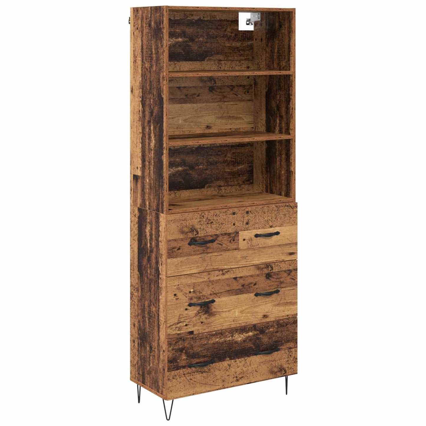 Highboard 2 pcs Old Wood 69.5 x 34 x 180 cm