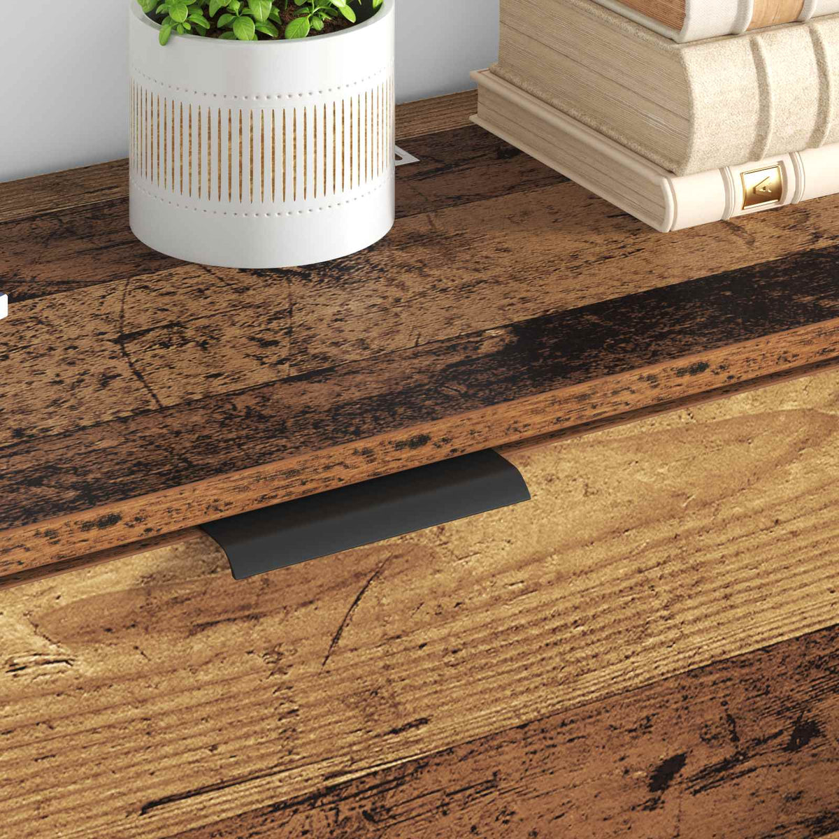 Sideboard 3 pcs Old Wood 120 x 30 x 70 cm Engineered Wood