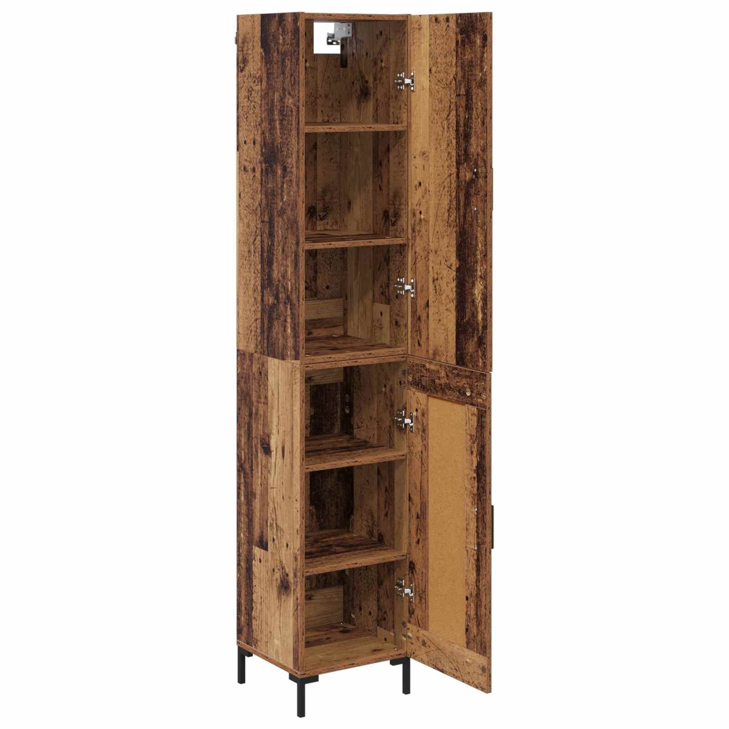 Highboard Old Wood 34.5 x 34 x 180 cm Engineered Wood