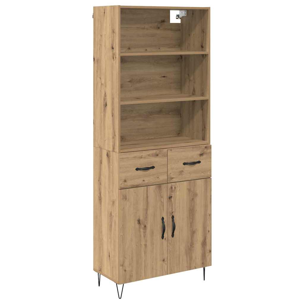 Highboard 2 pcs Artisan Oak 69.5 x 34 x 180 cm