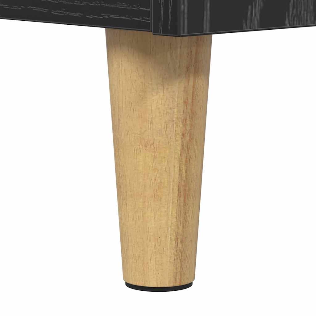 Highboard Black Oak 69.5 x 32.5 x 180 cm Engineered Wood