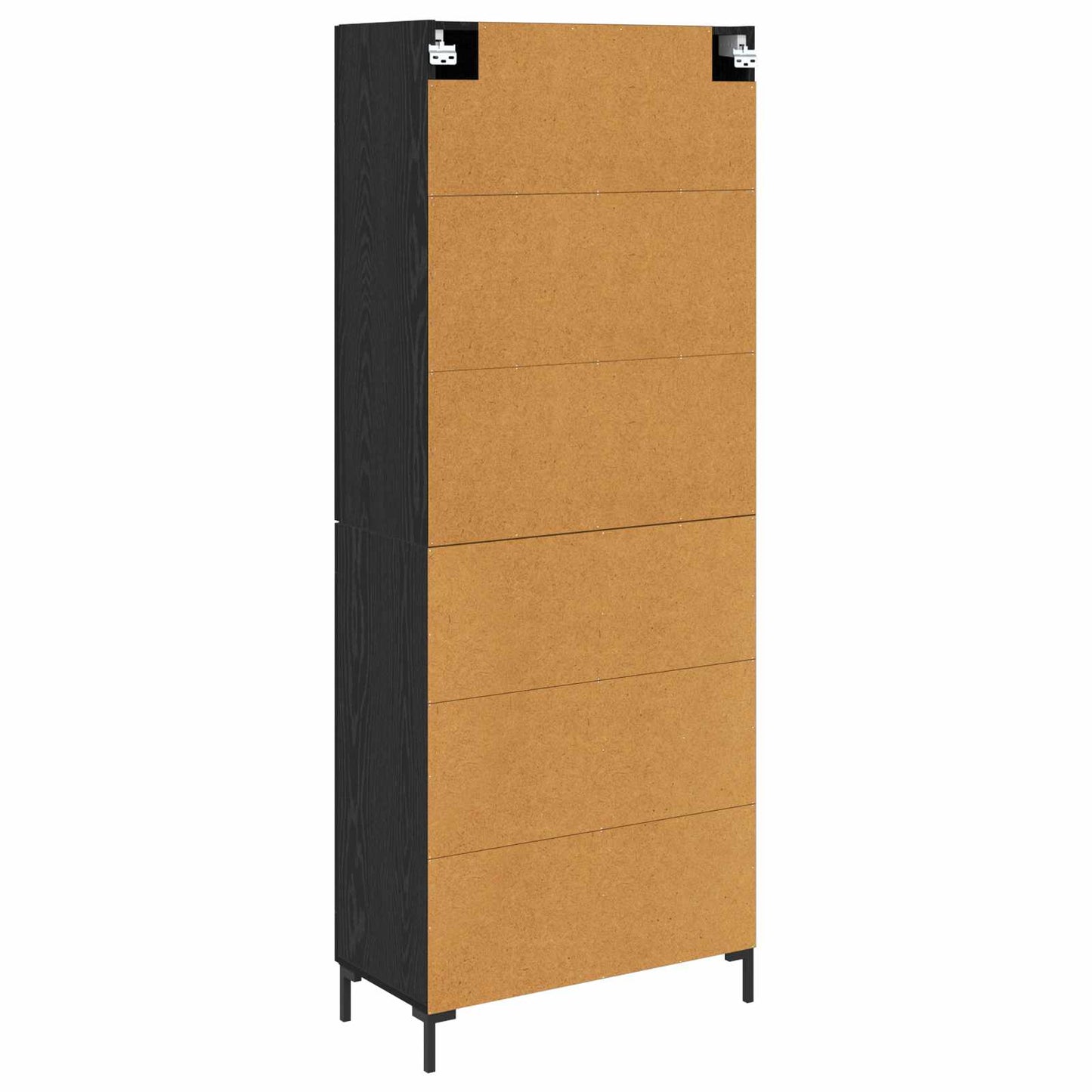 Highboard Black Oak 69.5 x 34 x 180 cm Engineered Wood