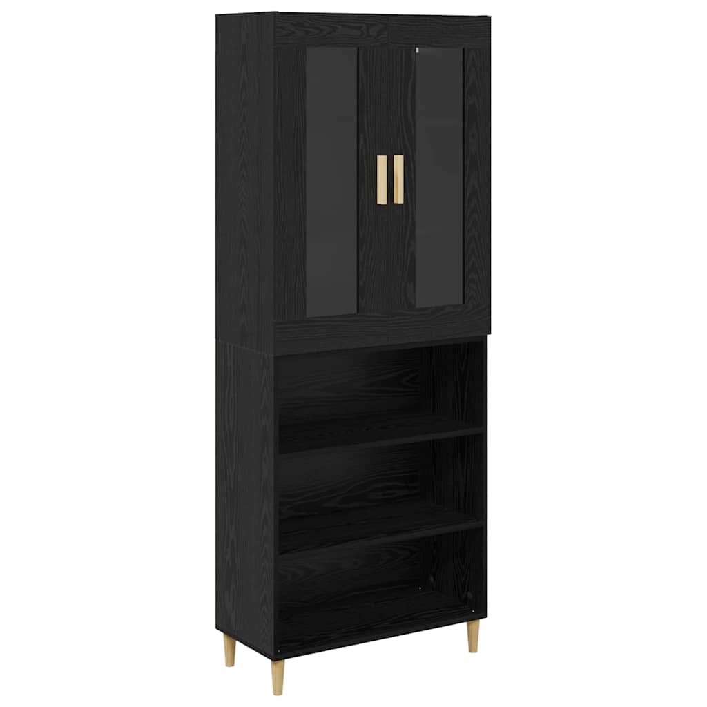 Highboard Black Oak 69.5 x 34 x 180 cm
