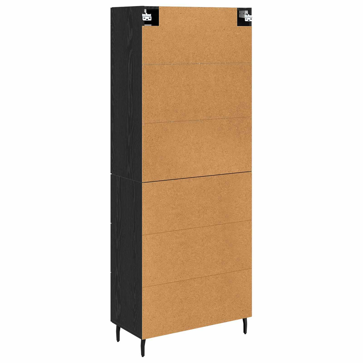 Highboard 2 pcs Black Oak 69.5 x 34 x 180 cm Engineered Wood