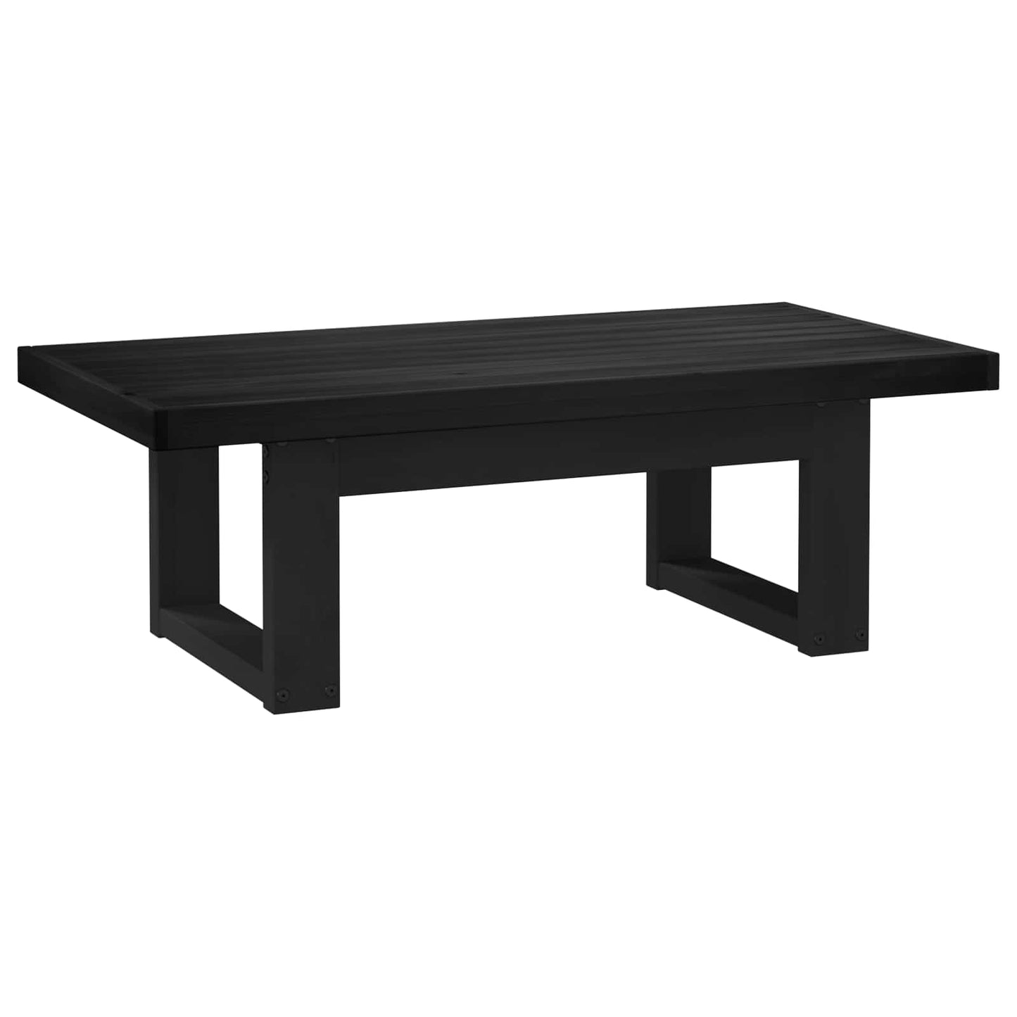 Coffee Table NOAIN Black 119 x 60 x 40 cm Solid Pine Wood