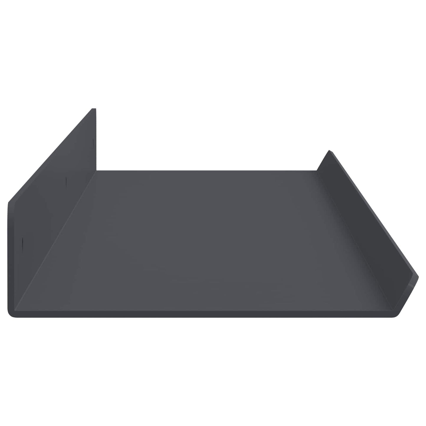 Floating Shelf 2 pcs Anthracite 80 x 9 x 2.5 cm Steel