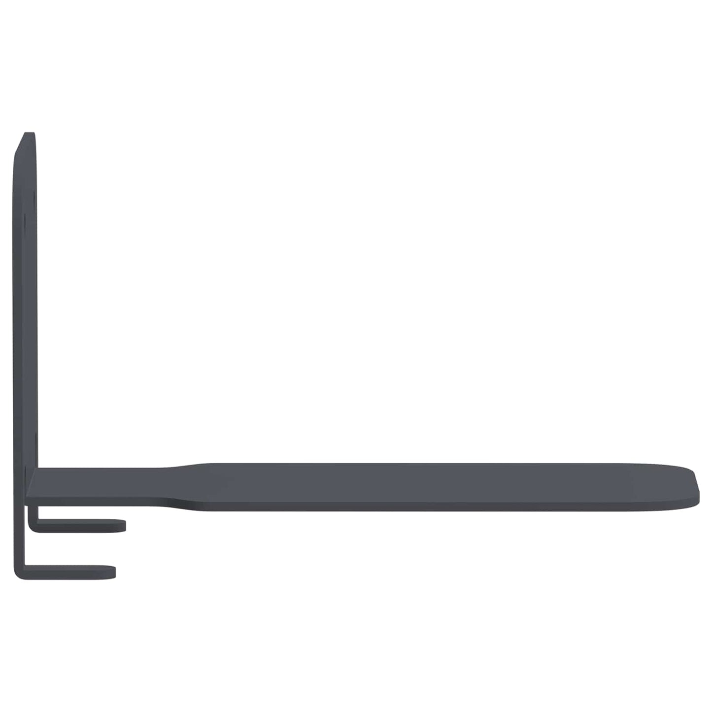 Invisible Floating Shelf 8 pcs Anthracite 6 x 11 x 6.5 cm