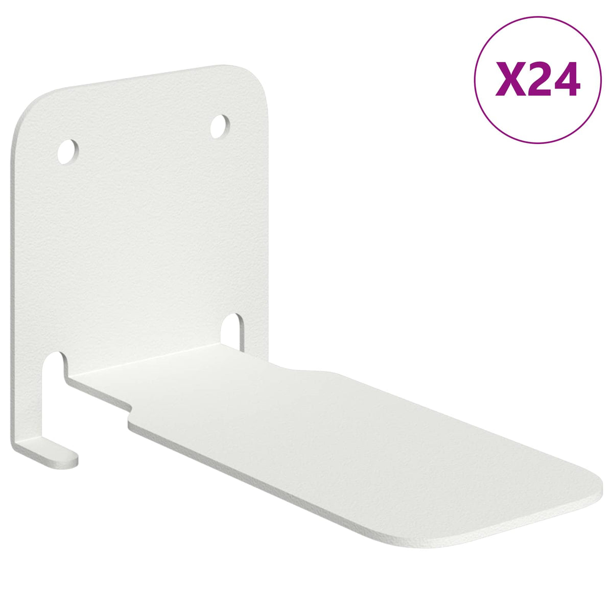 Invisible Floating Shelf 24 pcs White 6 x 11 x 6.5 cm