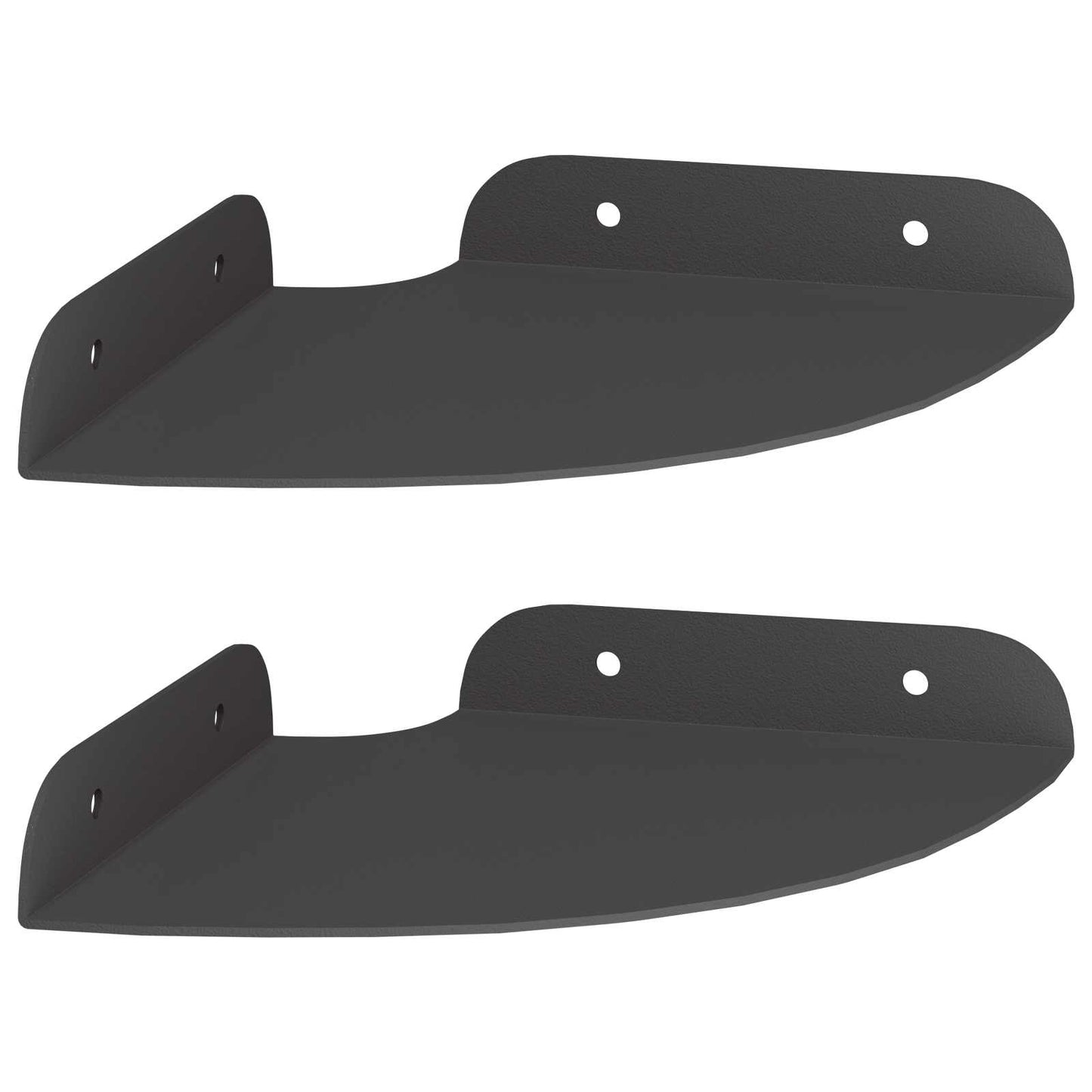 Corner Floating Shelf 2 pcs Black 15 x 15 x 2 cm