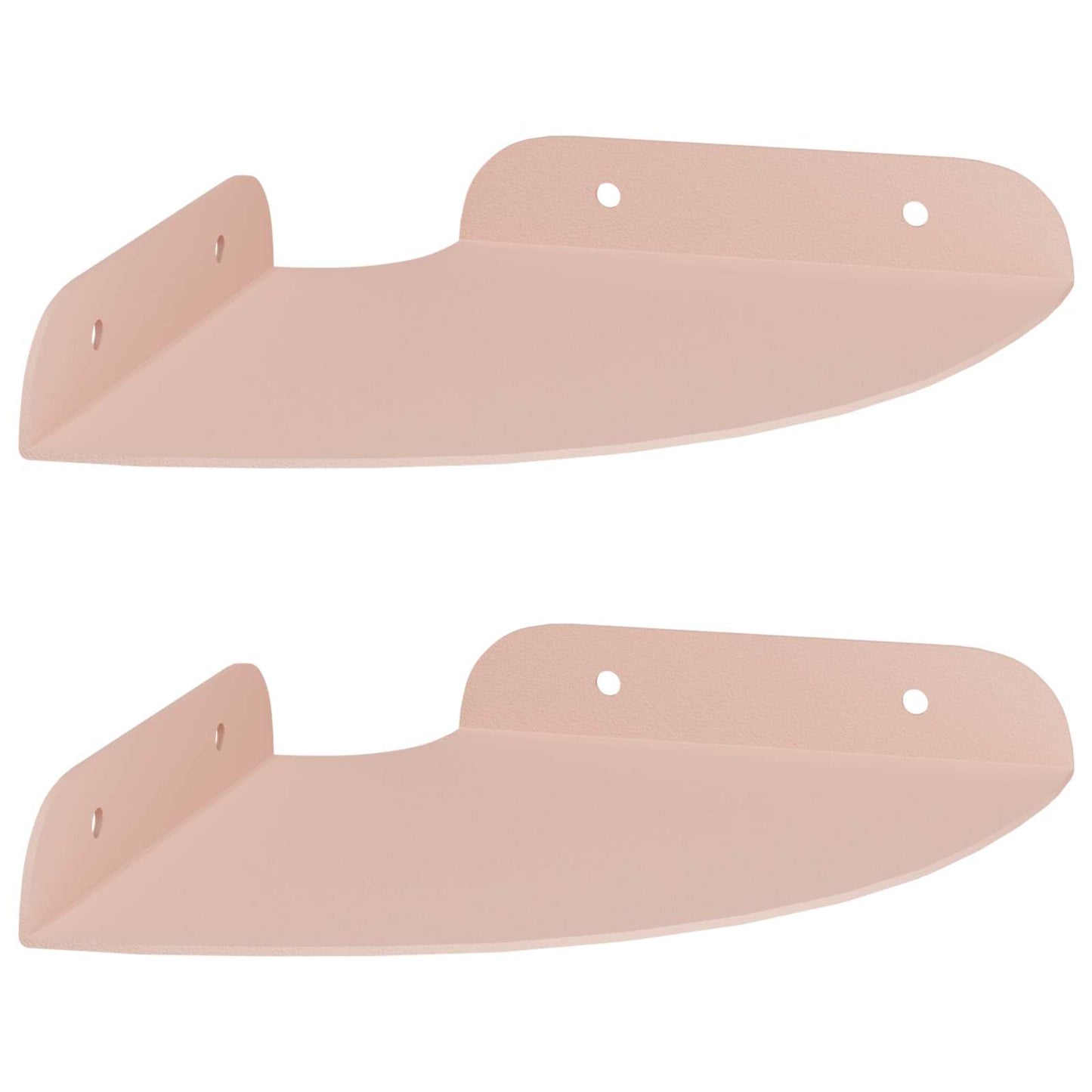 Corner Floating Shelf 2 pcs Pink 15 x 15 x 2 cm