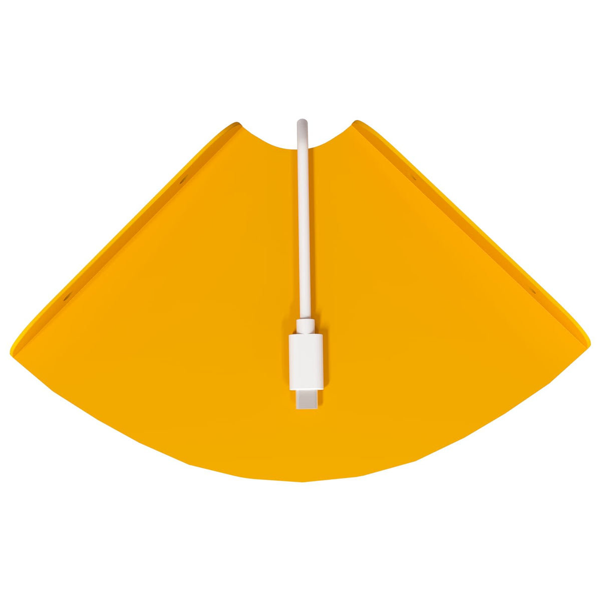 Corner Floating Shelf 4 pcs Mustard Yellow 15 x 15 x 2 cm