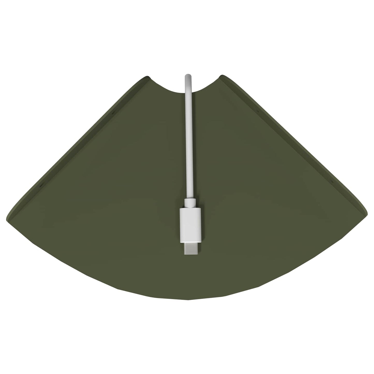 Corner Floating Shelf 4 pcs Olive Green 15 x 15 x 2 cm