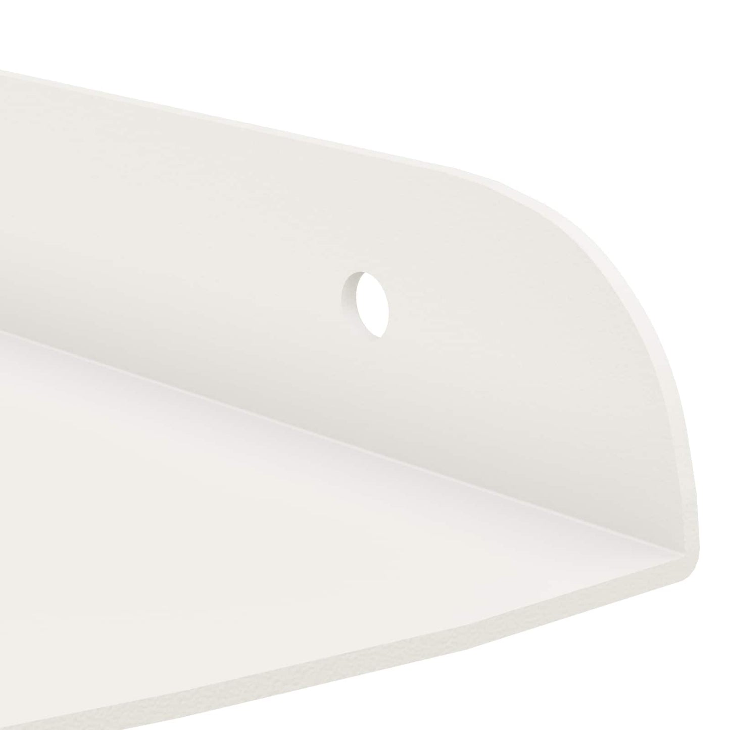 Corner Floating Shelf 2 pcs White 15 x 15 x 2 cm