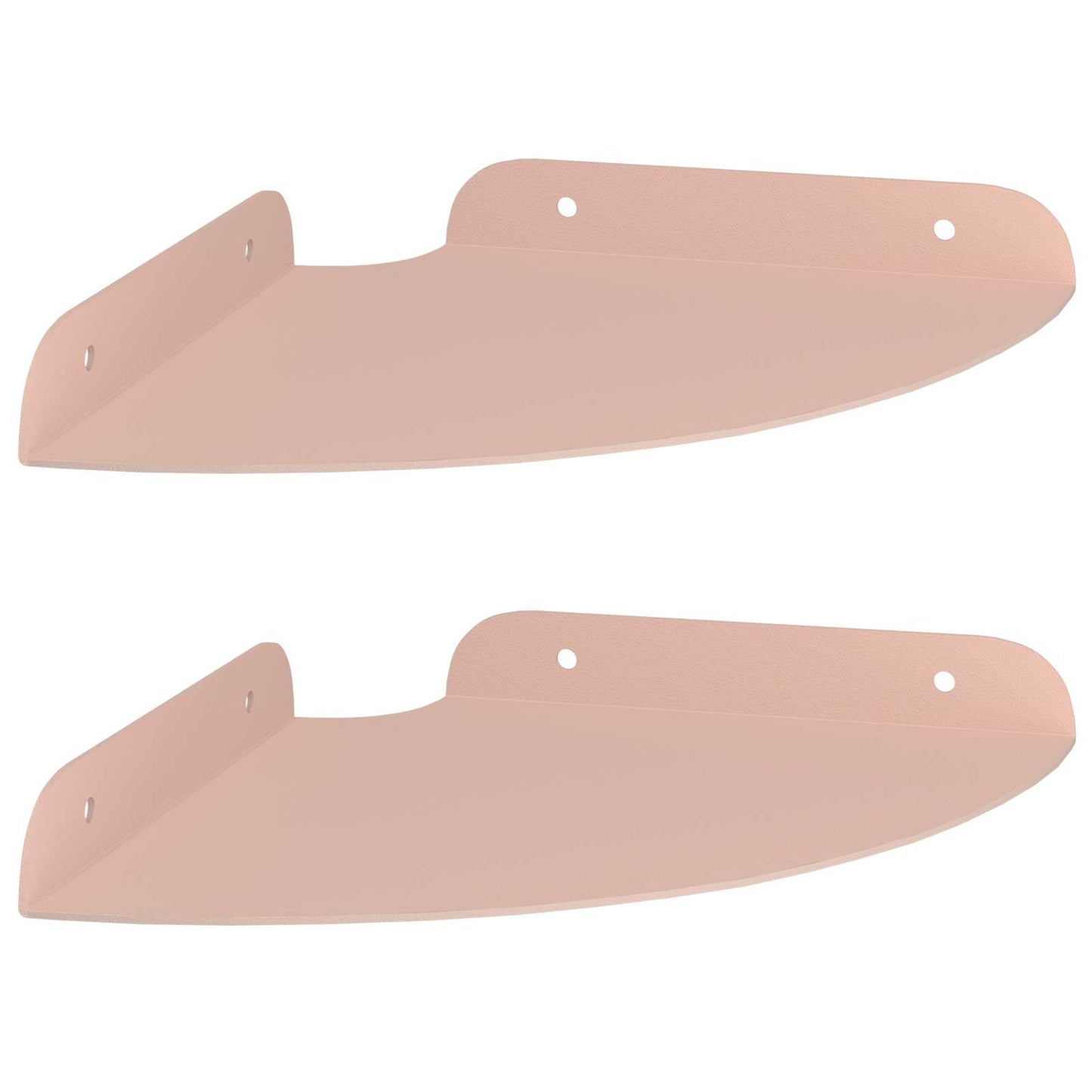 Corner Floating Shelf 2 pcs Pink 18 x 18 x 2 cm
