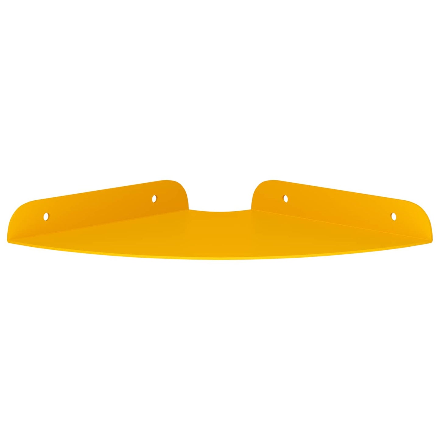 Corner Floating Shelf 2 pcs Mustard Yellow 18 x 18 x 2 cm