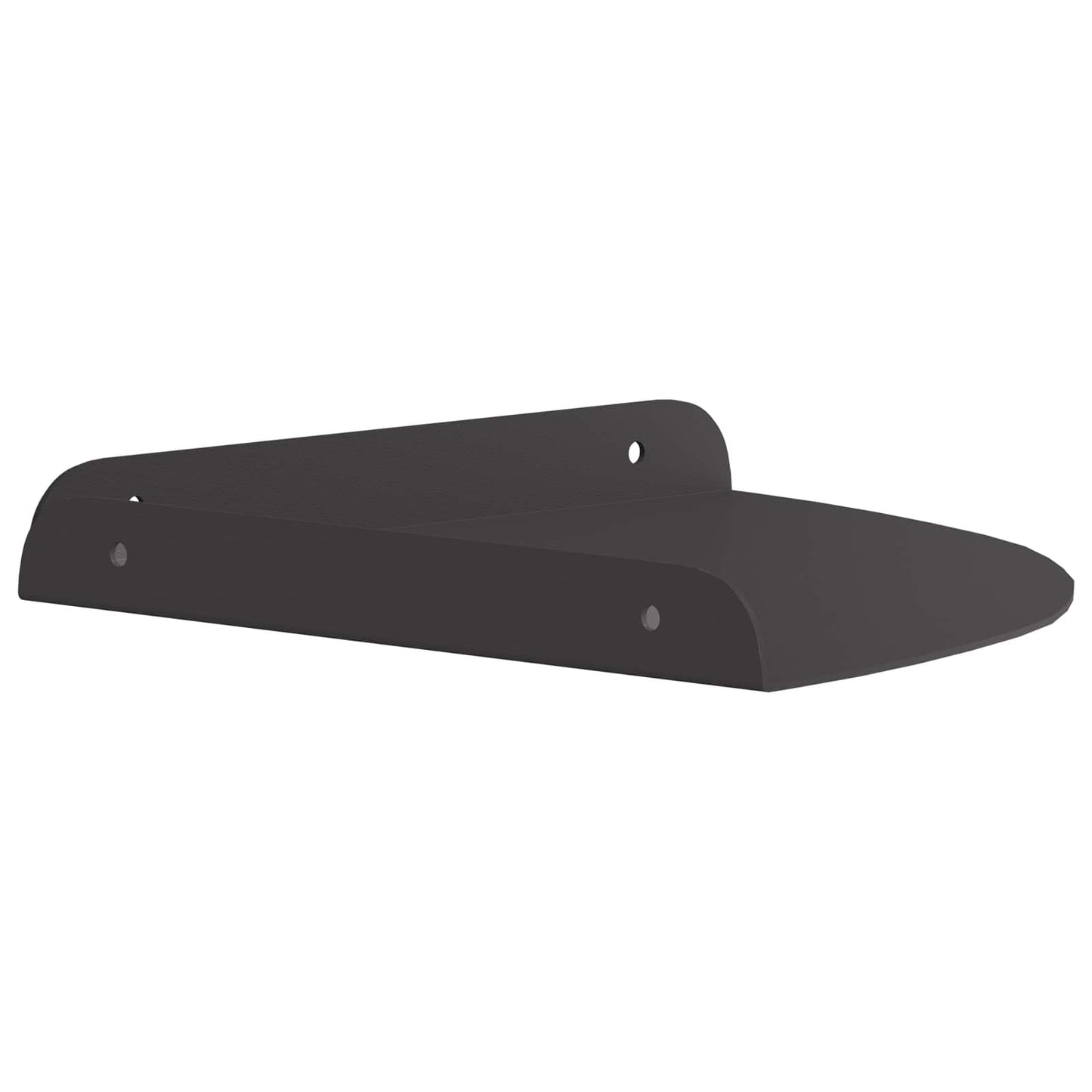 Corner Floating Shelf 4 pcs Black 24 x 24 x 2 cm