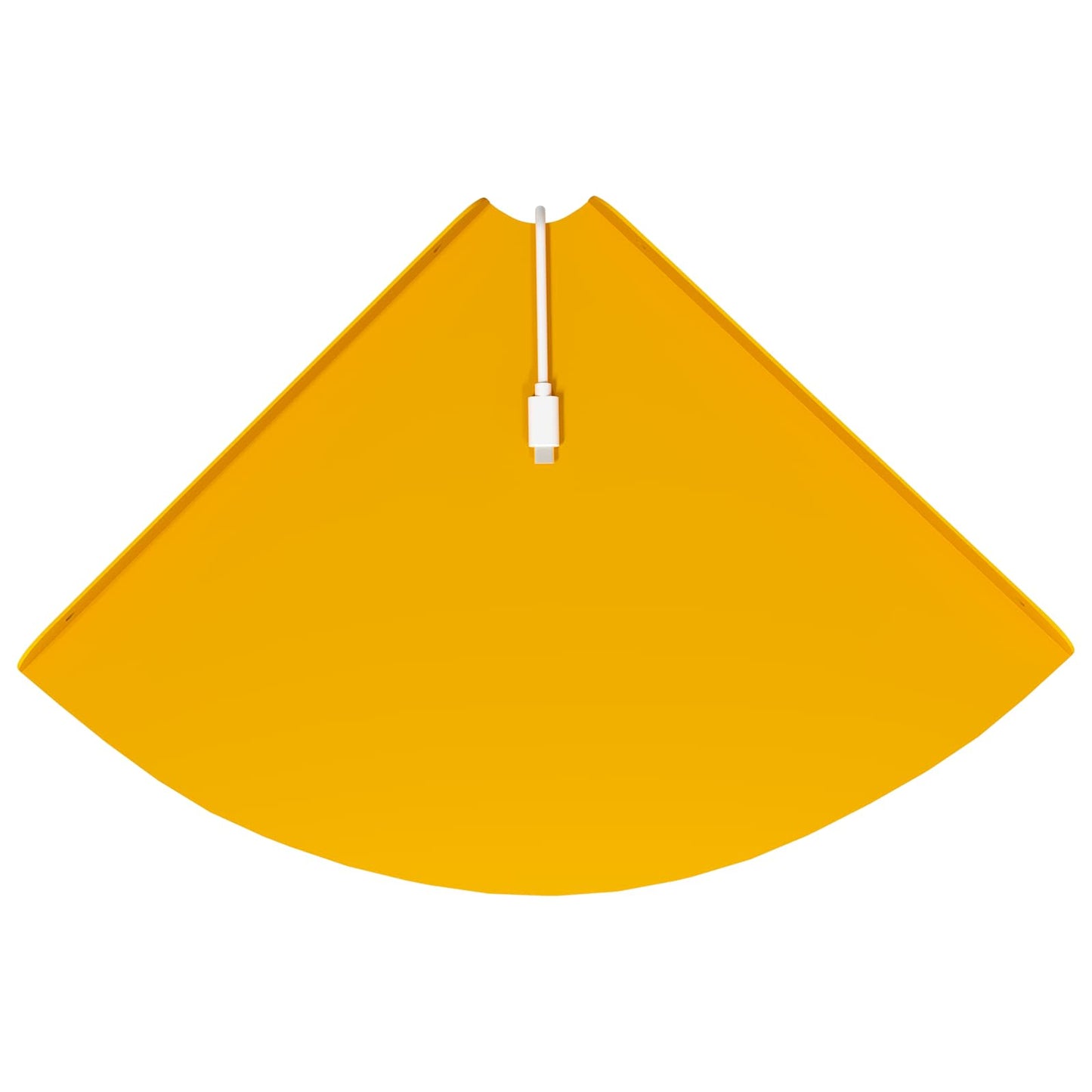 Corner Floating Shelf 2 pcs Mustard Yellow 30 x 30 x 2 cm