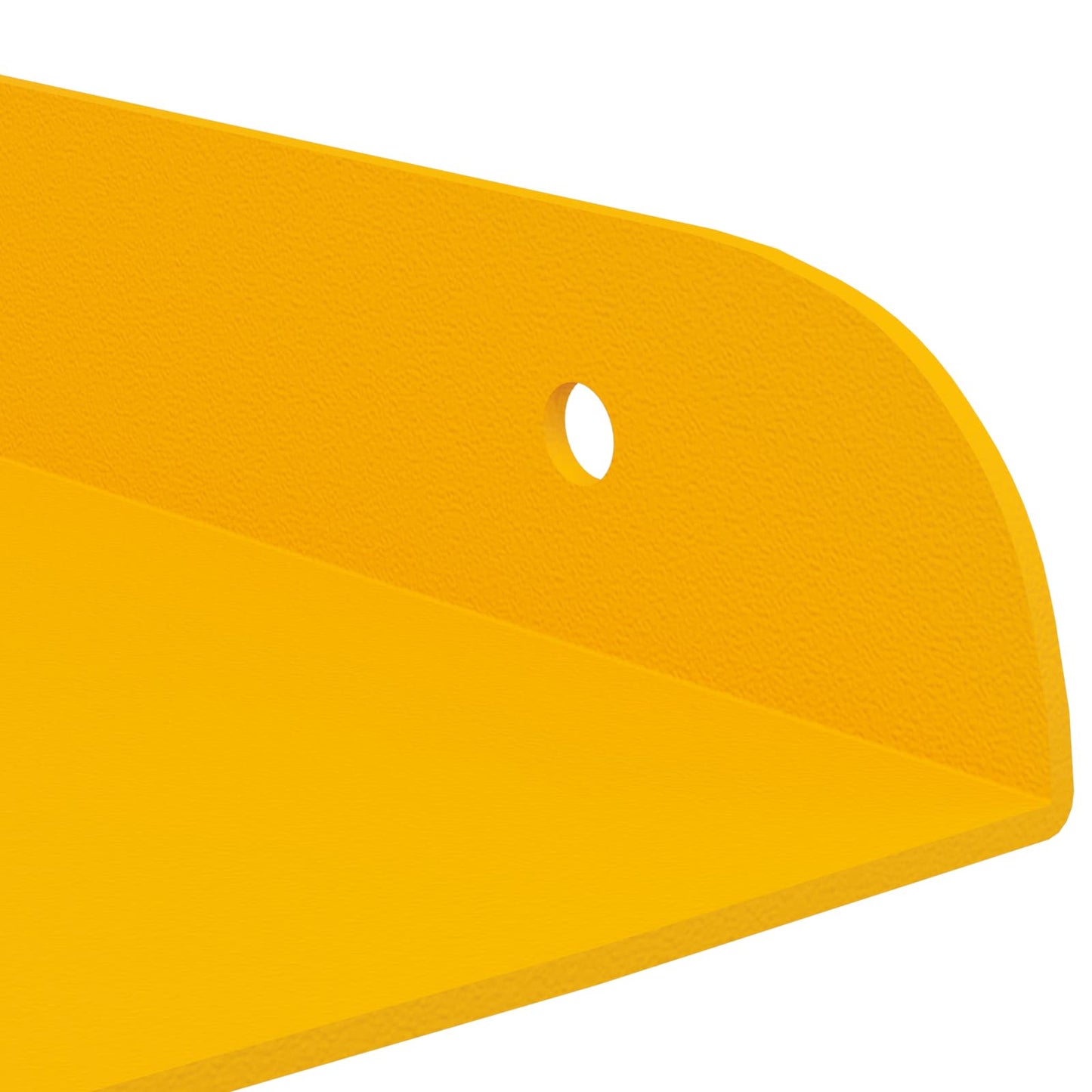 Corner Floating Shelf 4 pcs Mustard Yellow 30 x 30 x 2 cm