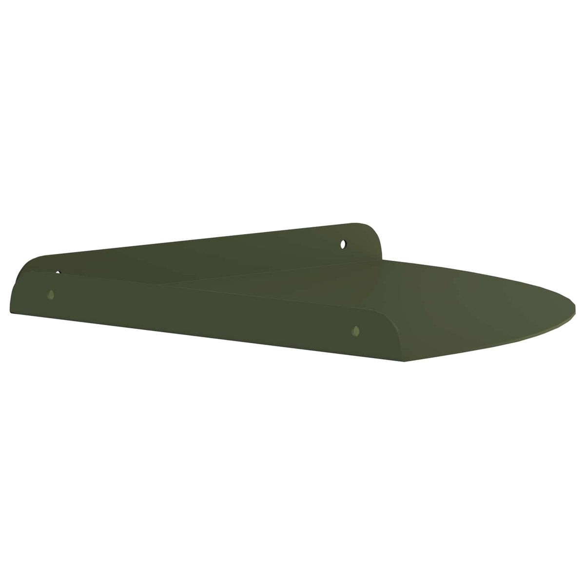 Corner Floating Shelf 2 pcs Olive Green 30 x 30 x 2 cm