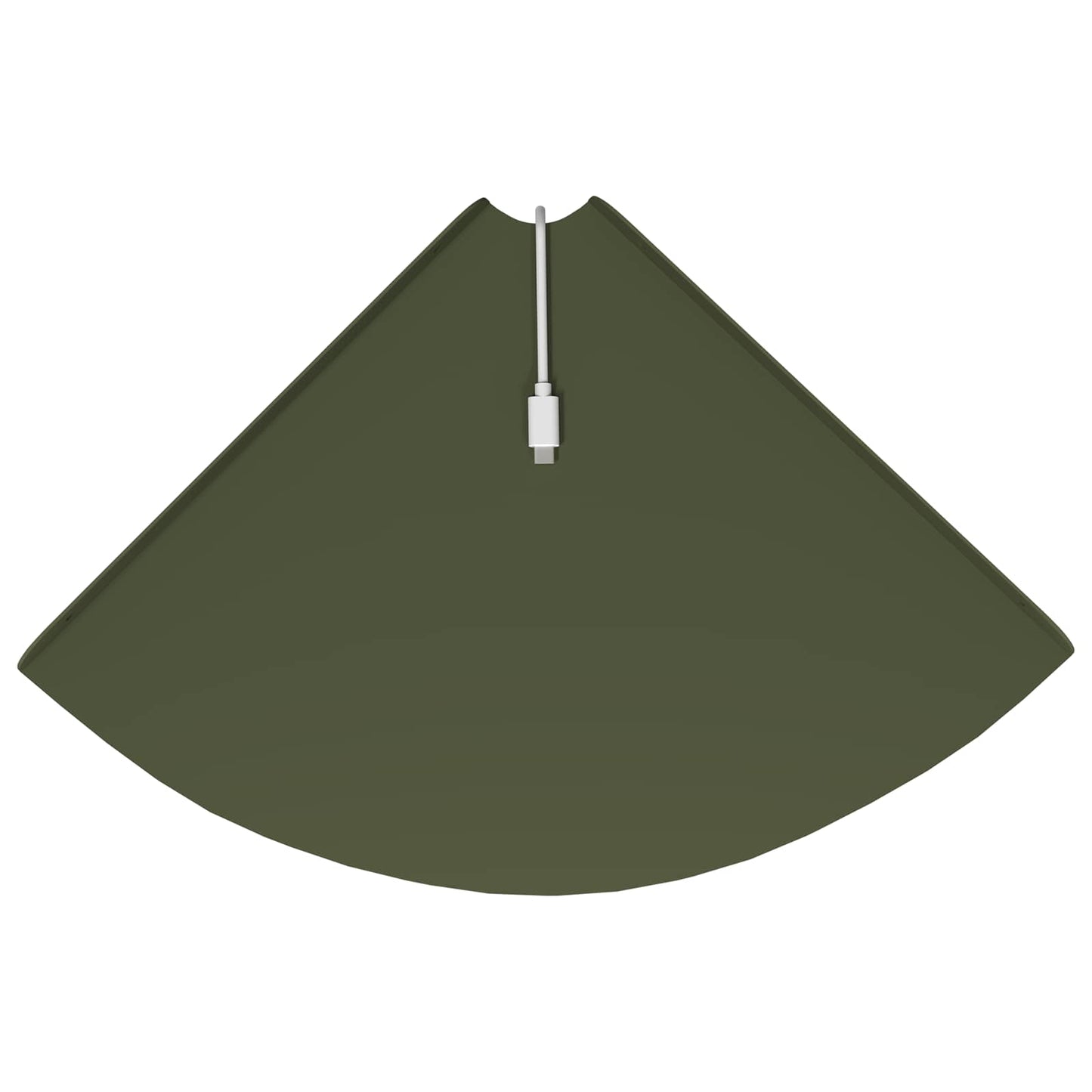 Corner Floating Shelf 4 pcs Olive green 30 x 30 x 2 cm